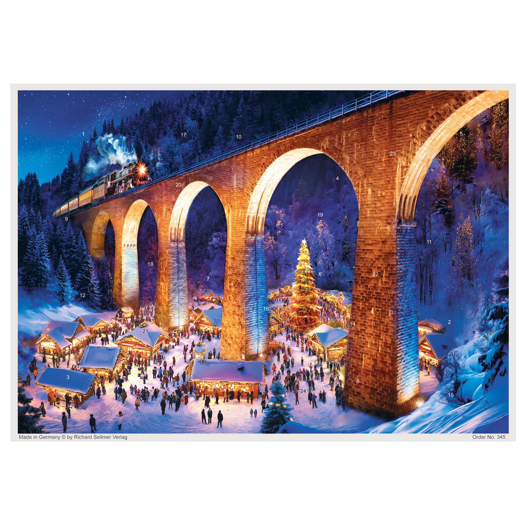 Advent Calendar "Market Magic Under the Railway Viaduct" - NEW