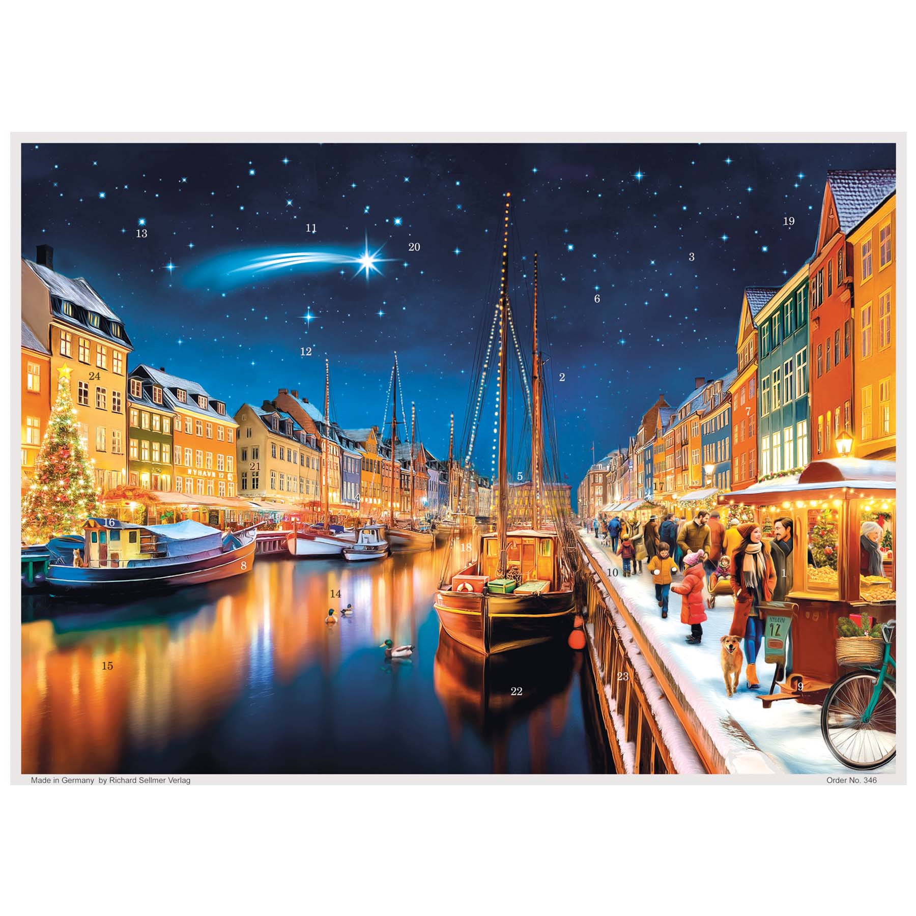 Advent Calendar "Copenhagen Nyhavn" - NEW