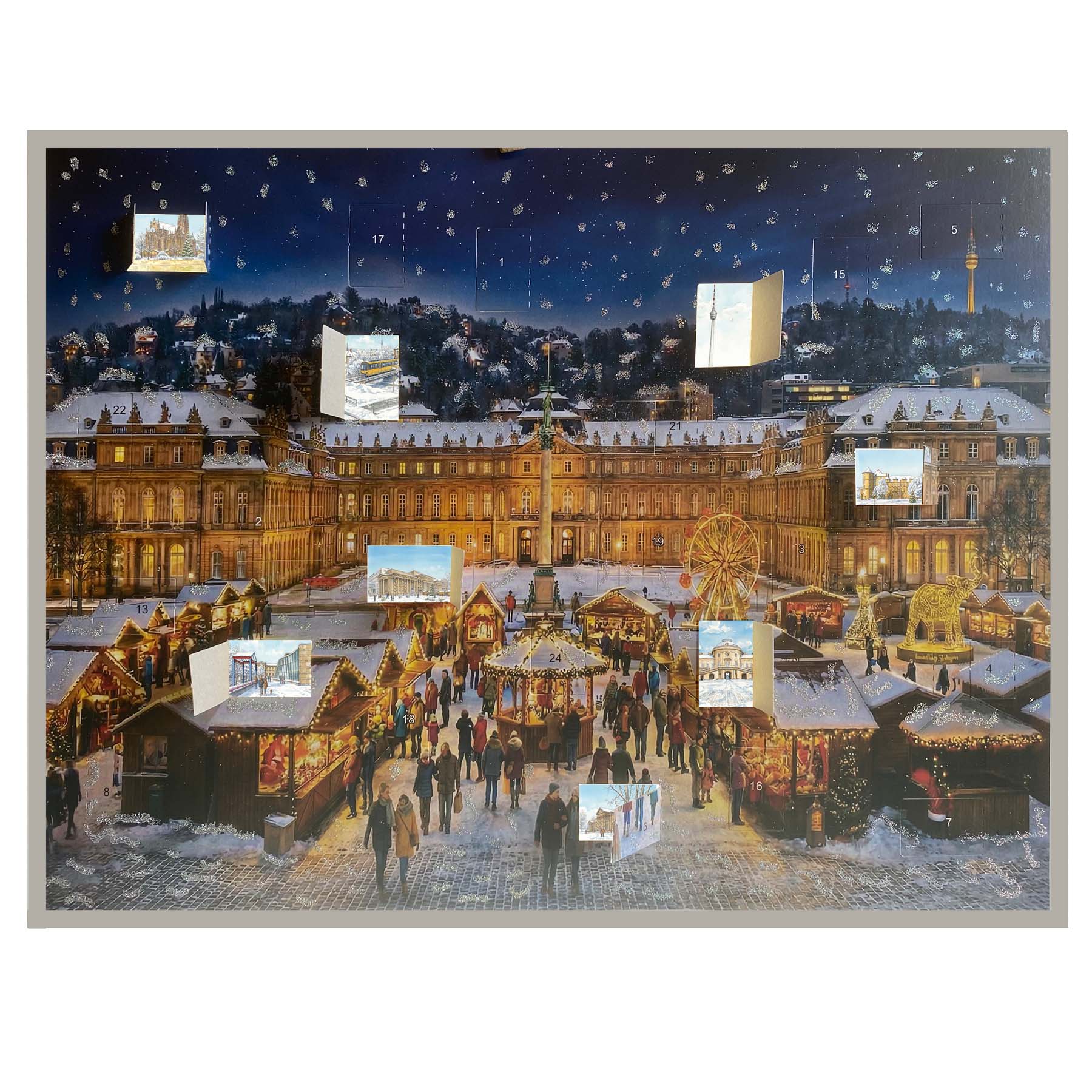 Advent Calendar "Stuttgart Castle Square" - NEW