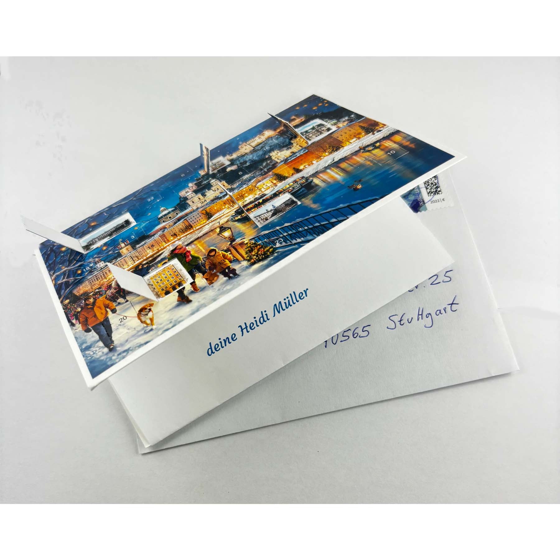 Postcard Advent Calendar "Salzburg"