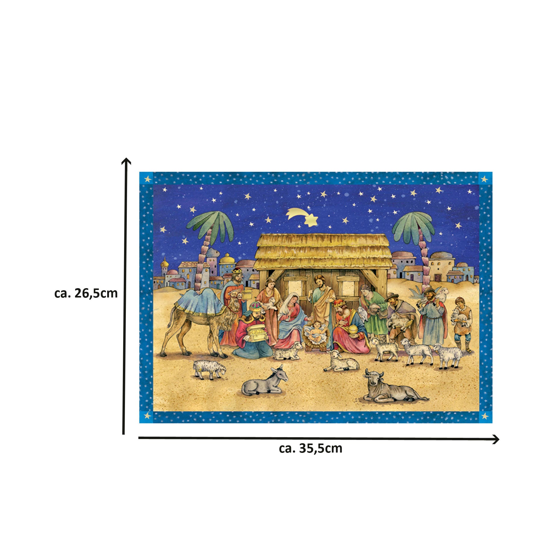 Advent calendar "Visit to the Nativity scene"