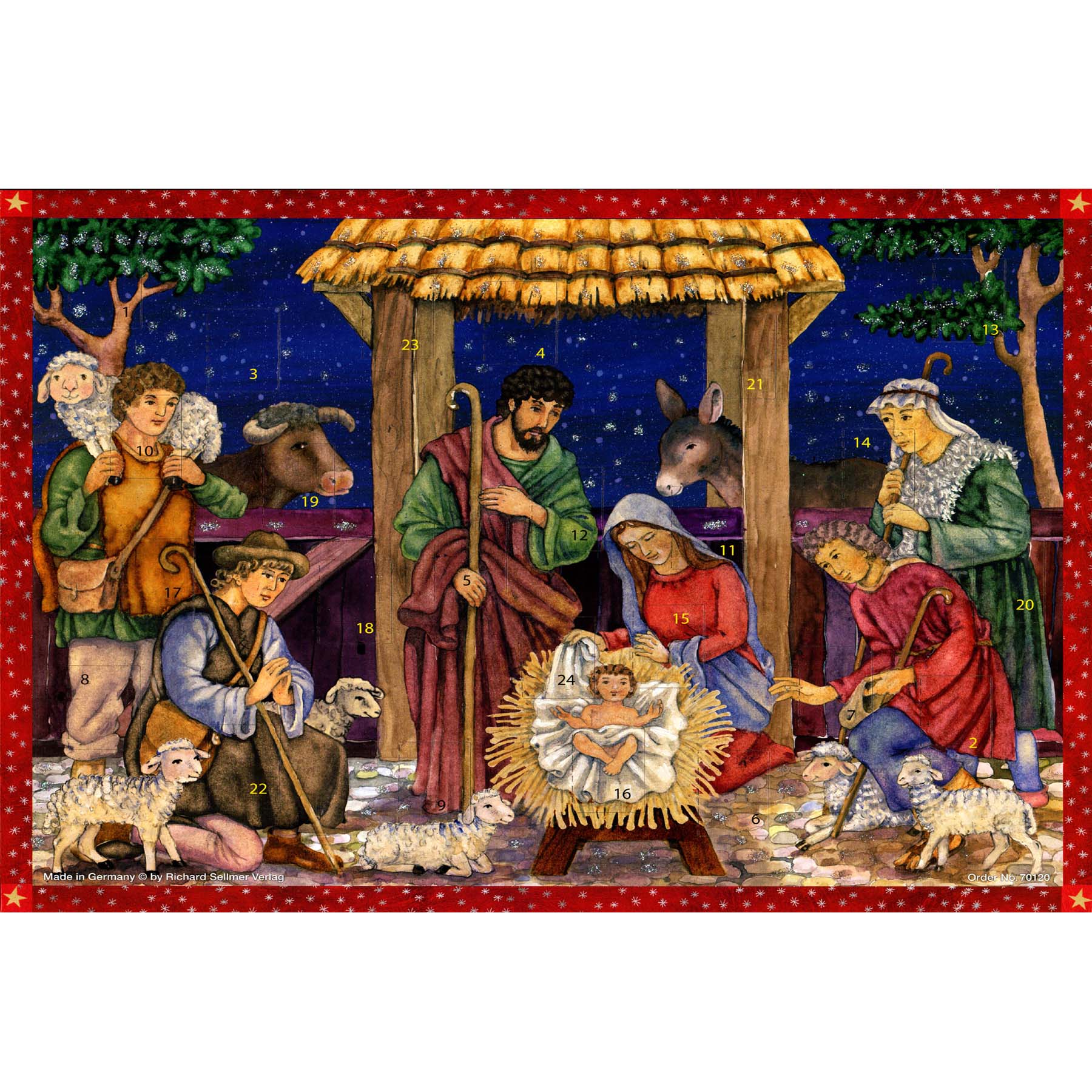 Advent calendar "The Savior is born"