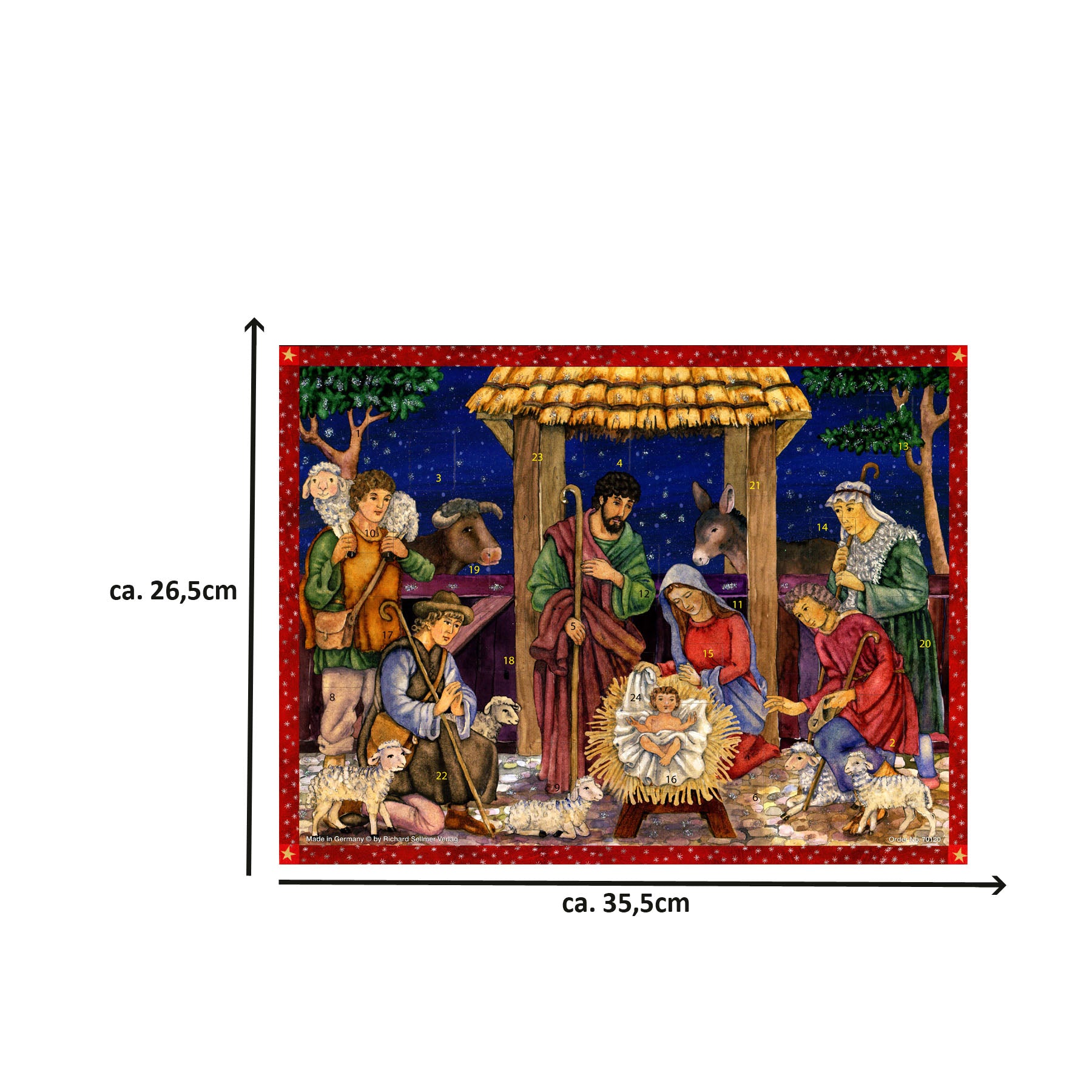 Advent calendar "The Savior is born"