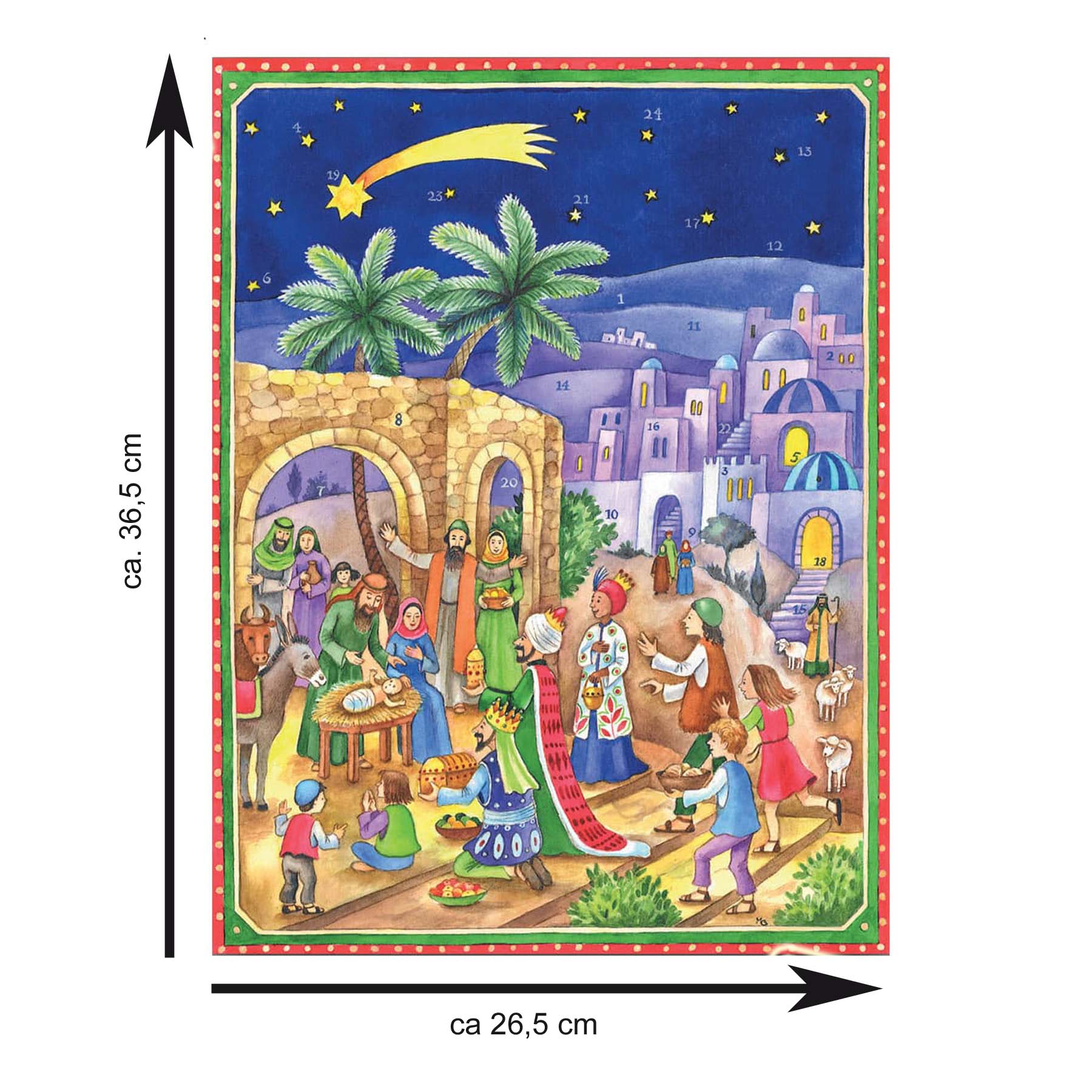 Advent calendar "At the Nativity of Bethlehem"