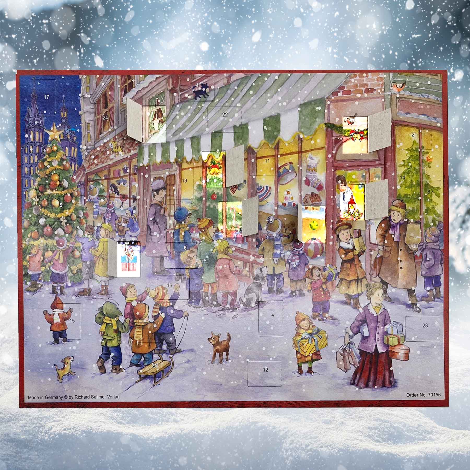Large Advent calendar "At the Toy Store"
