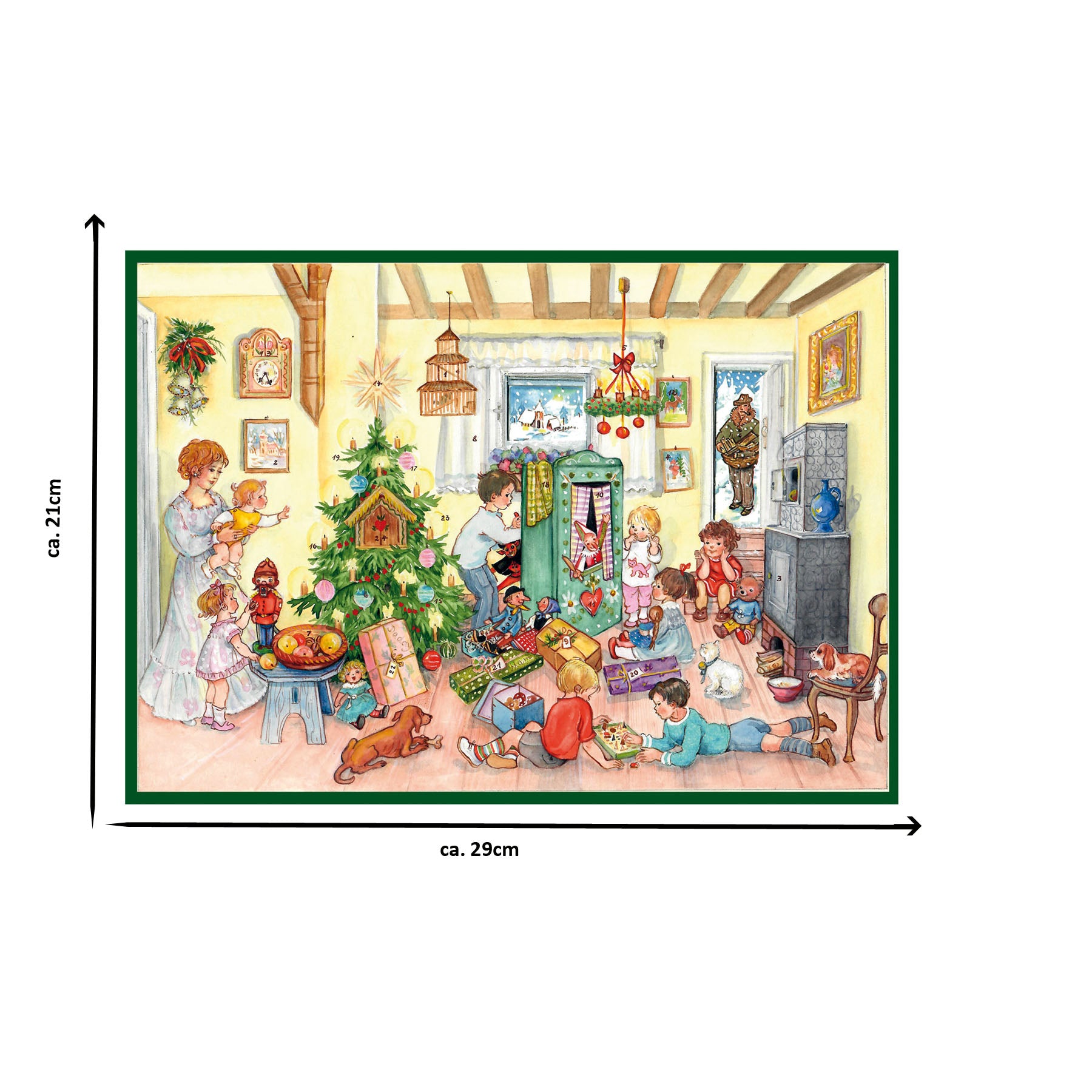Adventskalender 70161 Größenangabe