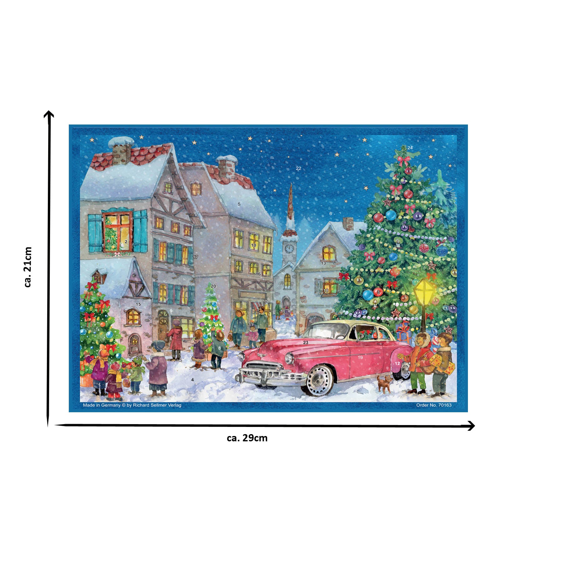Advent calendar "With the vintage car to the celebration"