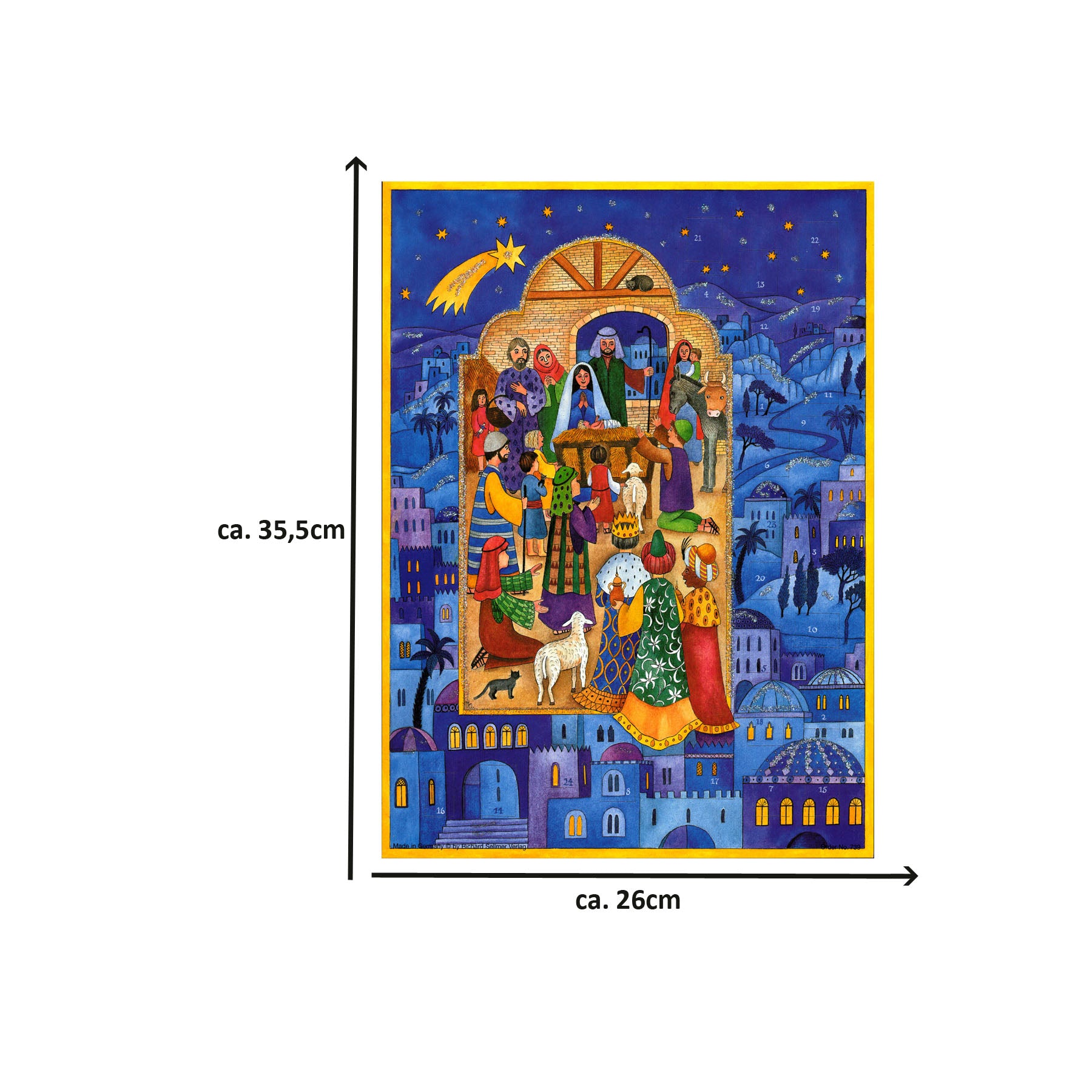 Advent calendar "Christmas in Bethlehem"