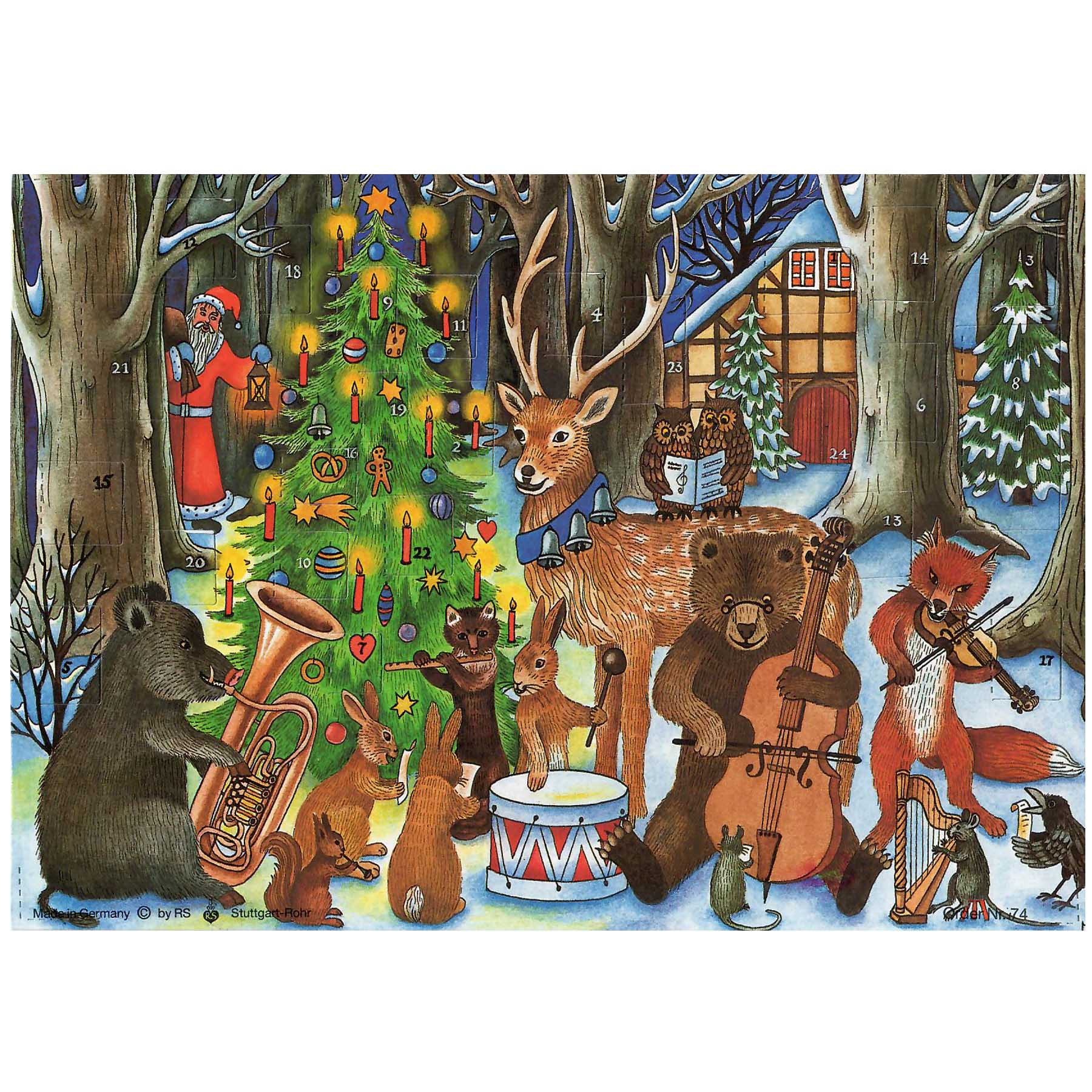 Advent calendar A5 "Christmas of the Animals"