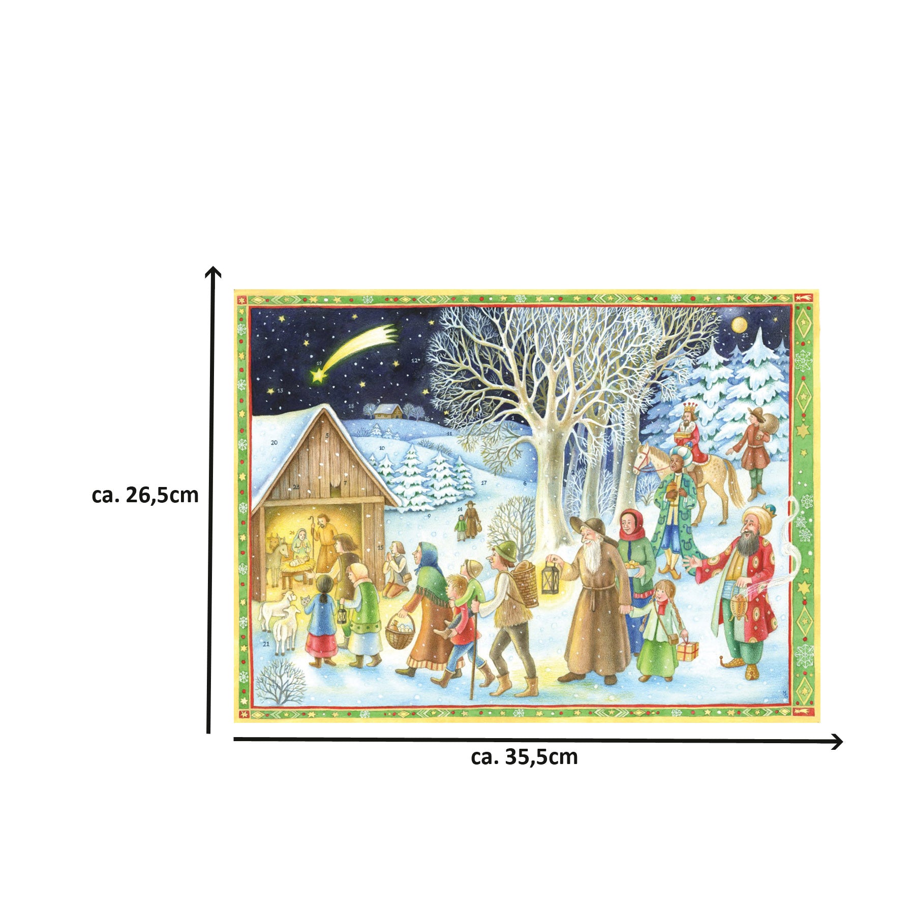 Advent calendar "Come, see the stable"