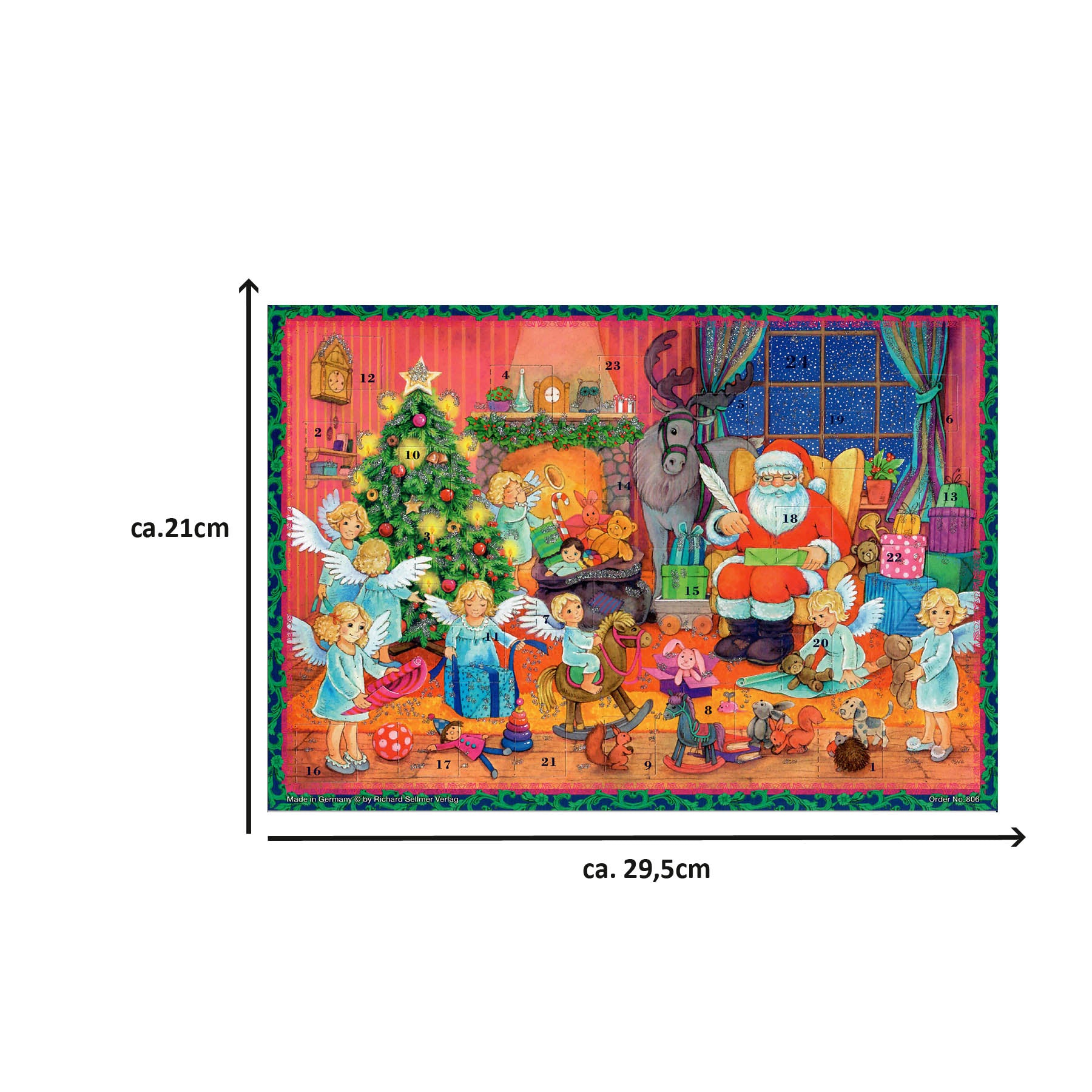 Advent calendar A4 "Christmas preparations"