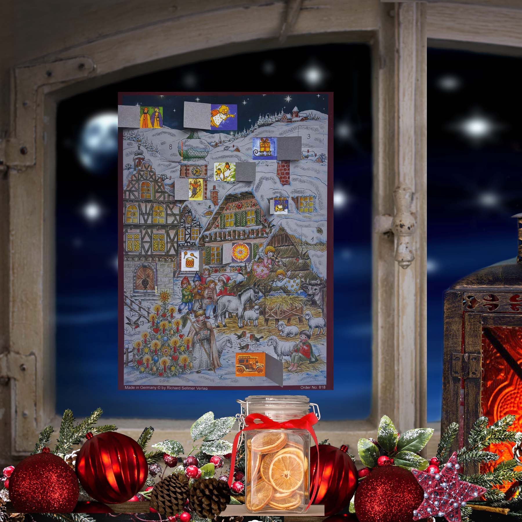 Adventskalender "Weihnachten in den Bergen" - am Fenster