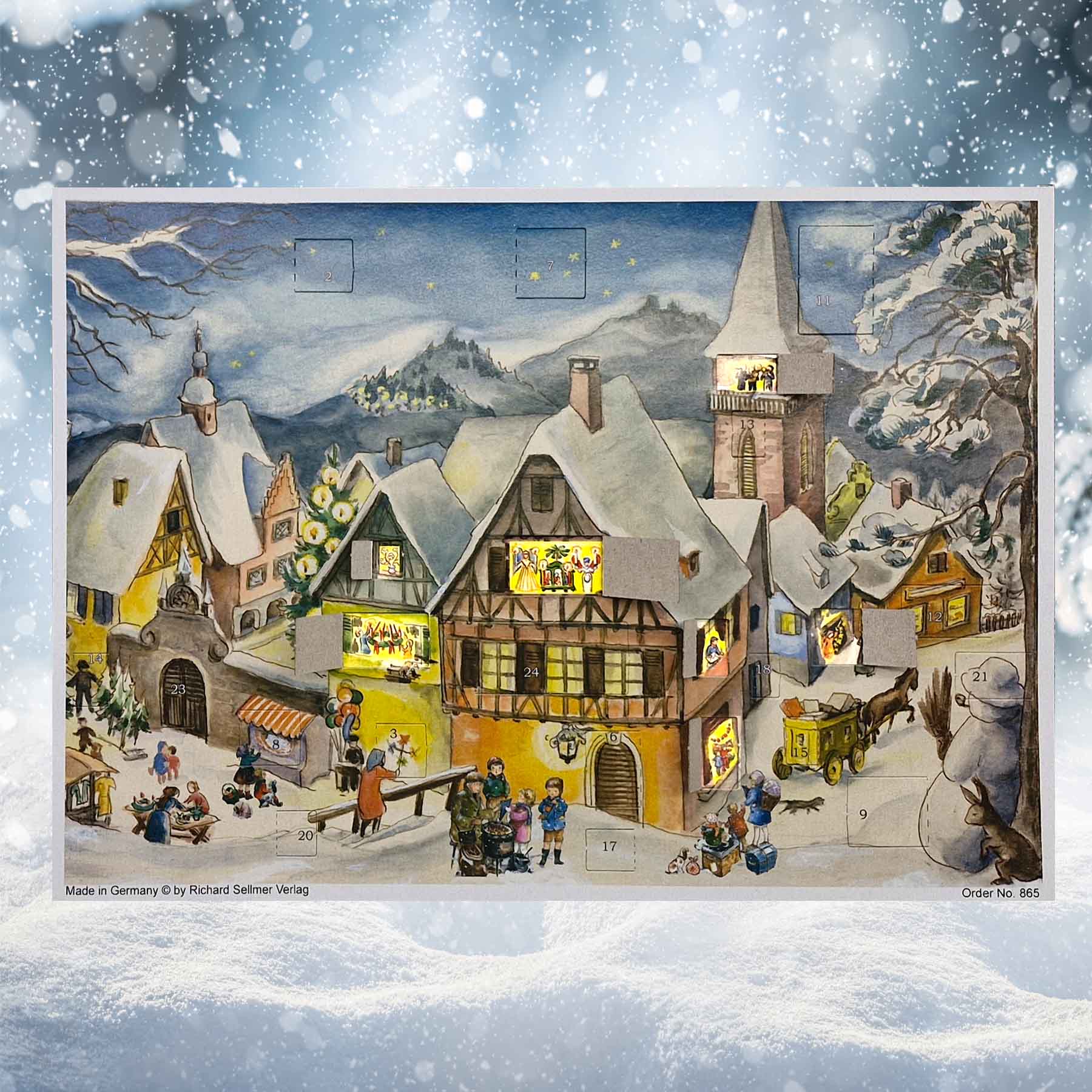 Advent calendar "Snowy Village"