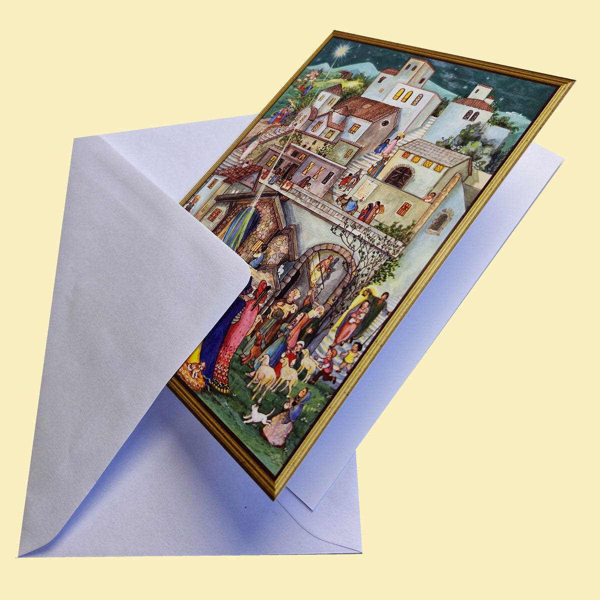 Christmas card “The Three Wise Men in Bethlehem”