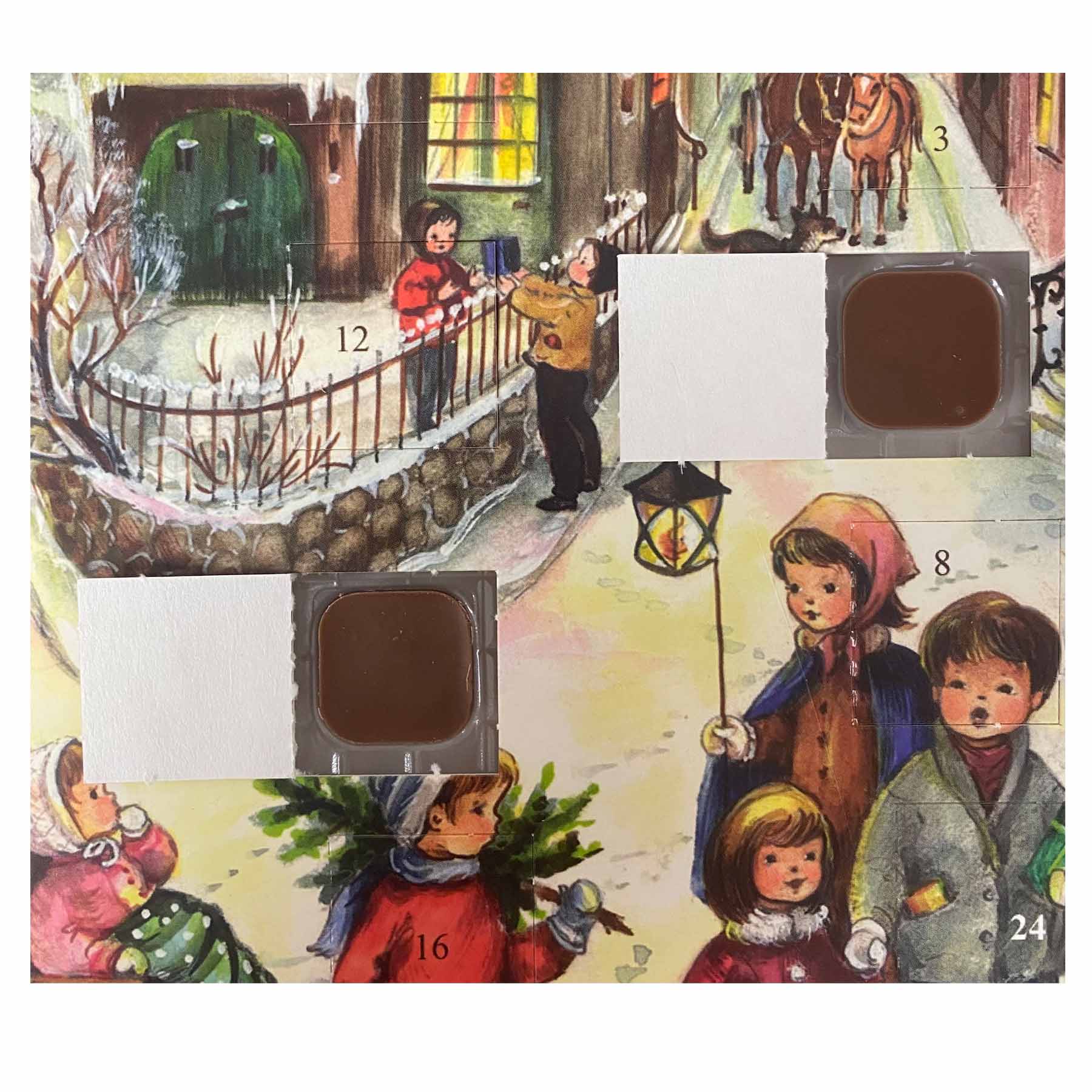 Chocolate Advent calendar "Christmas in the village"