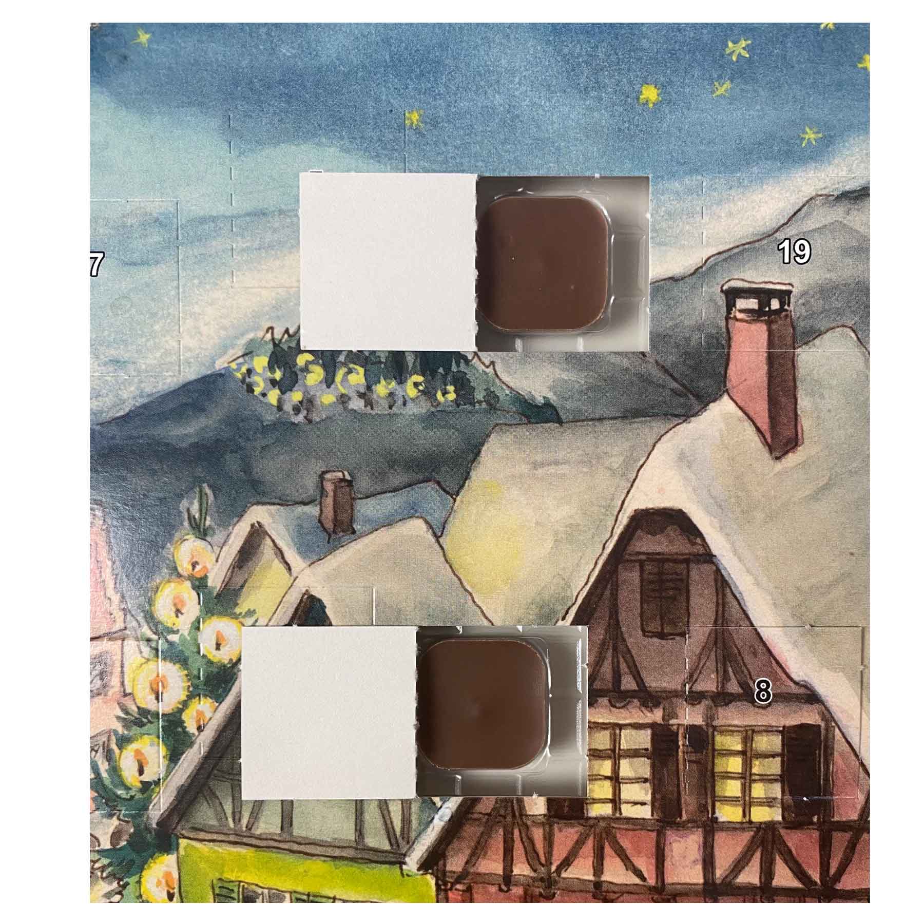 Chocolate Advent Calendar "Snowy Village"
