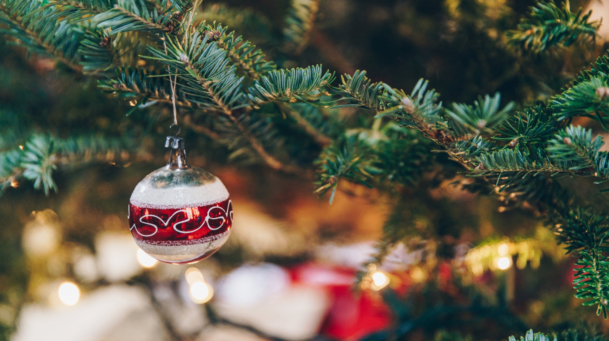 Christmas tree with ball decorations
