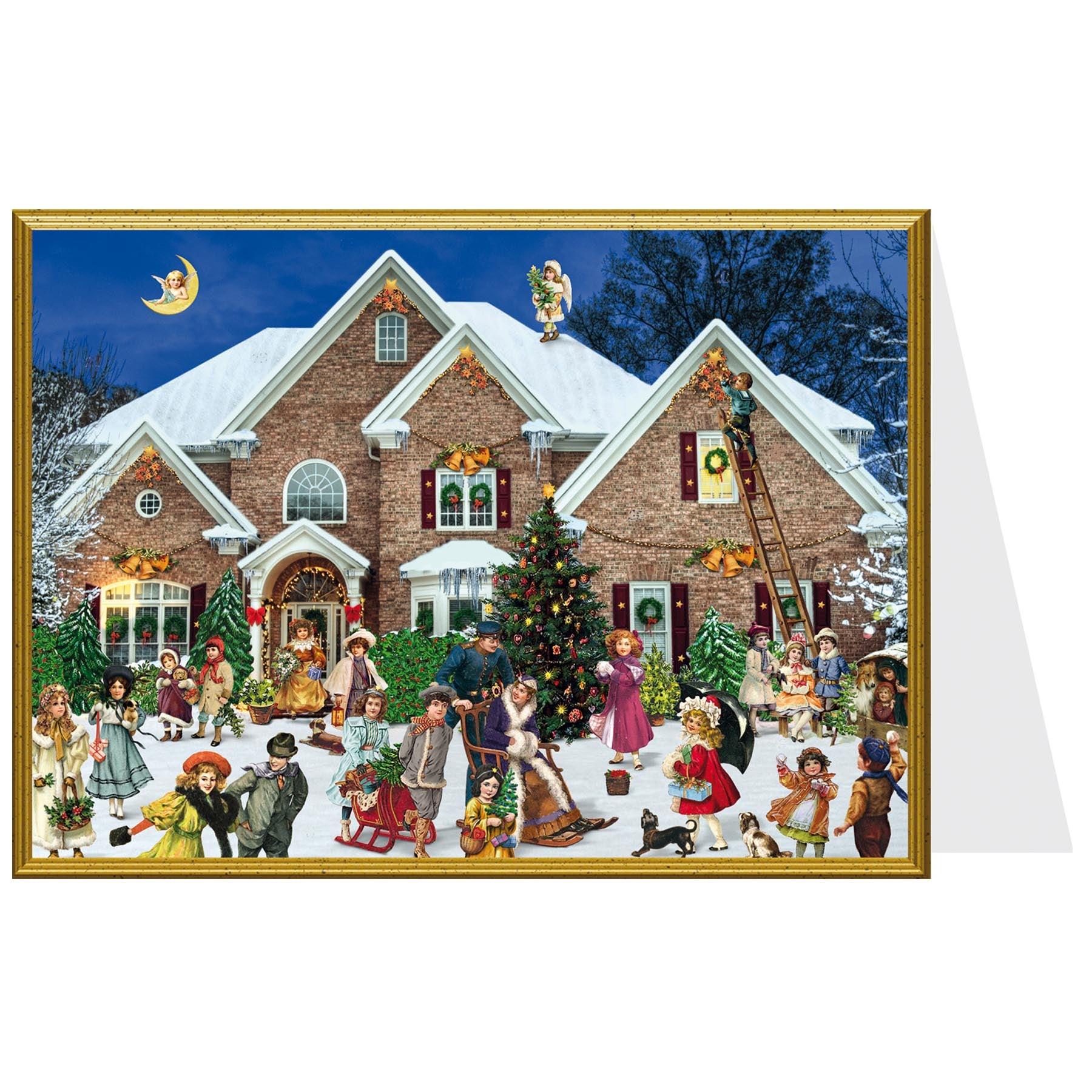 6 Weihnachtskarten sortiert zum Vorteilspreis - Sellmer Adventskalender