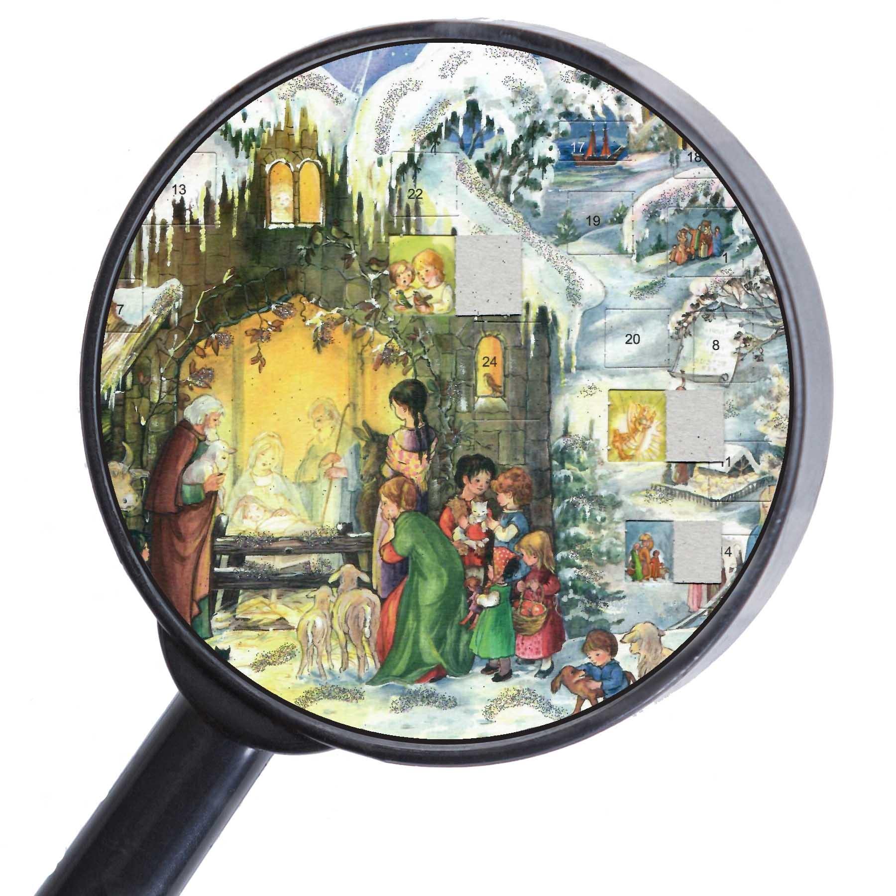 Adventskalender A4 "Jesus ist geboren" - Sellmer Adventskalender