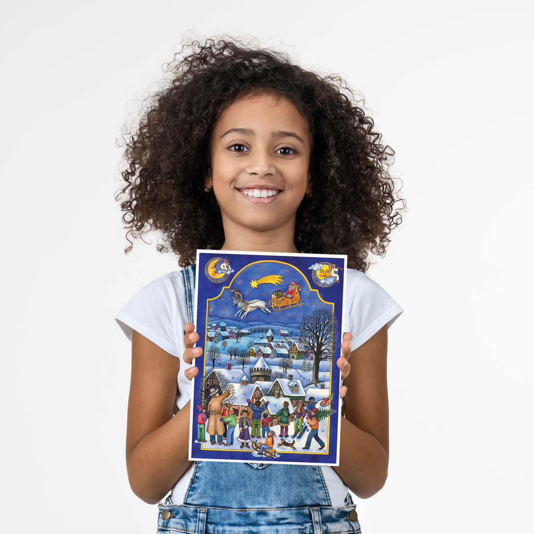 Adventskalender A4 "Nikolaus kommt" - Sellmer Adventskalender
