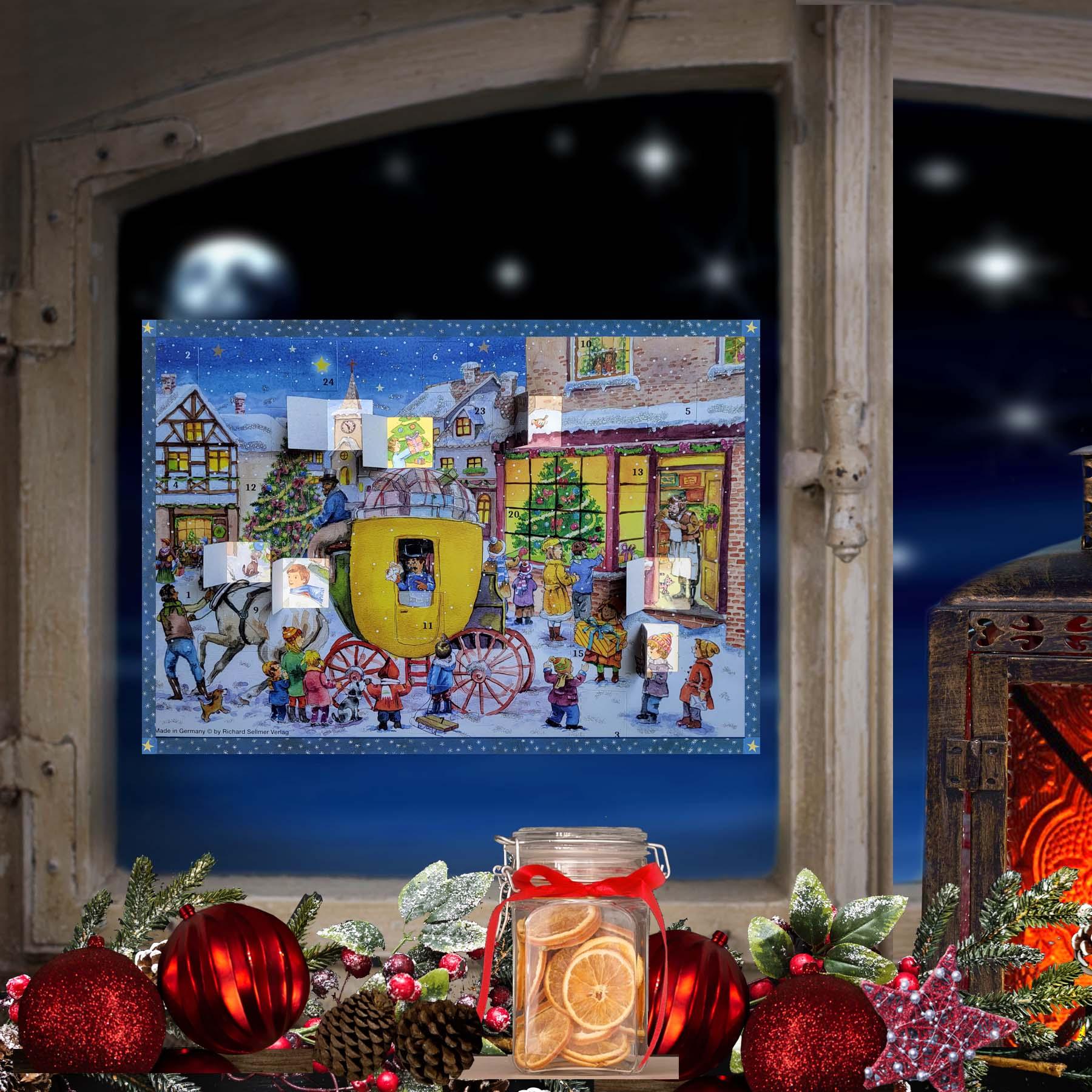 Adventskalender "Die Postkutsche kommt" - Sellmer Adventskalender
