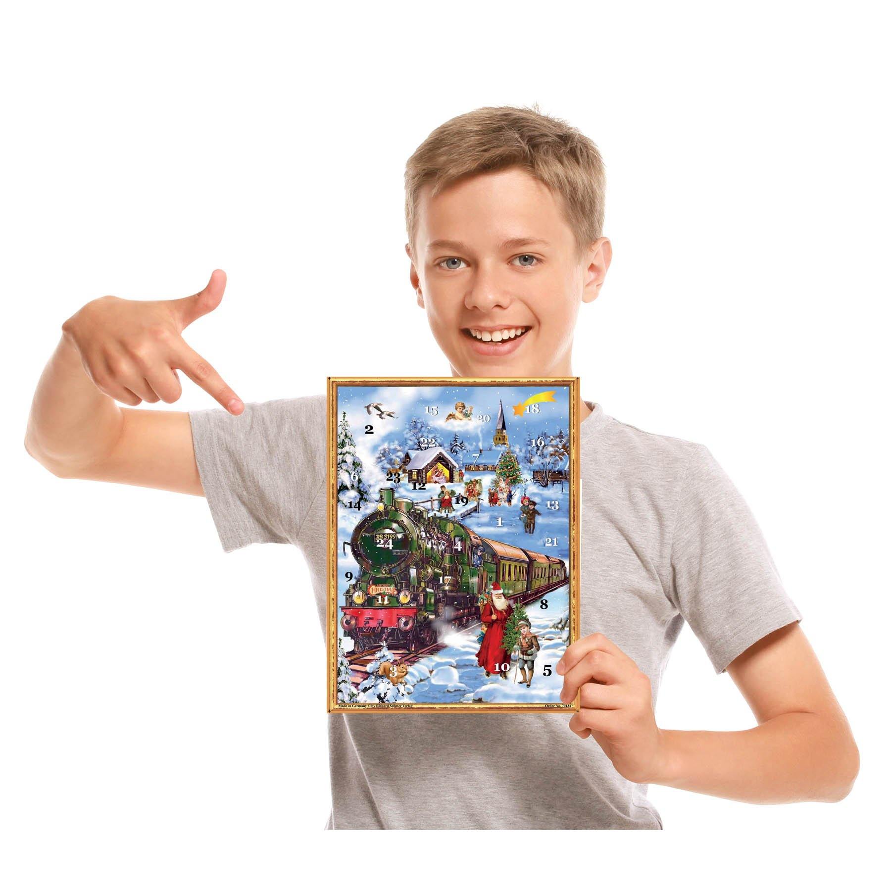 Adventskalender "Eisenbahn im Schnee" - Sellmer Adventskalender