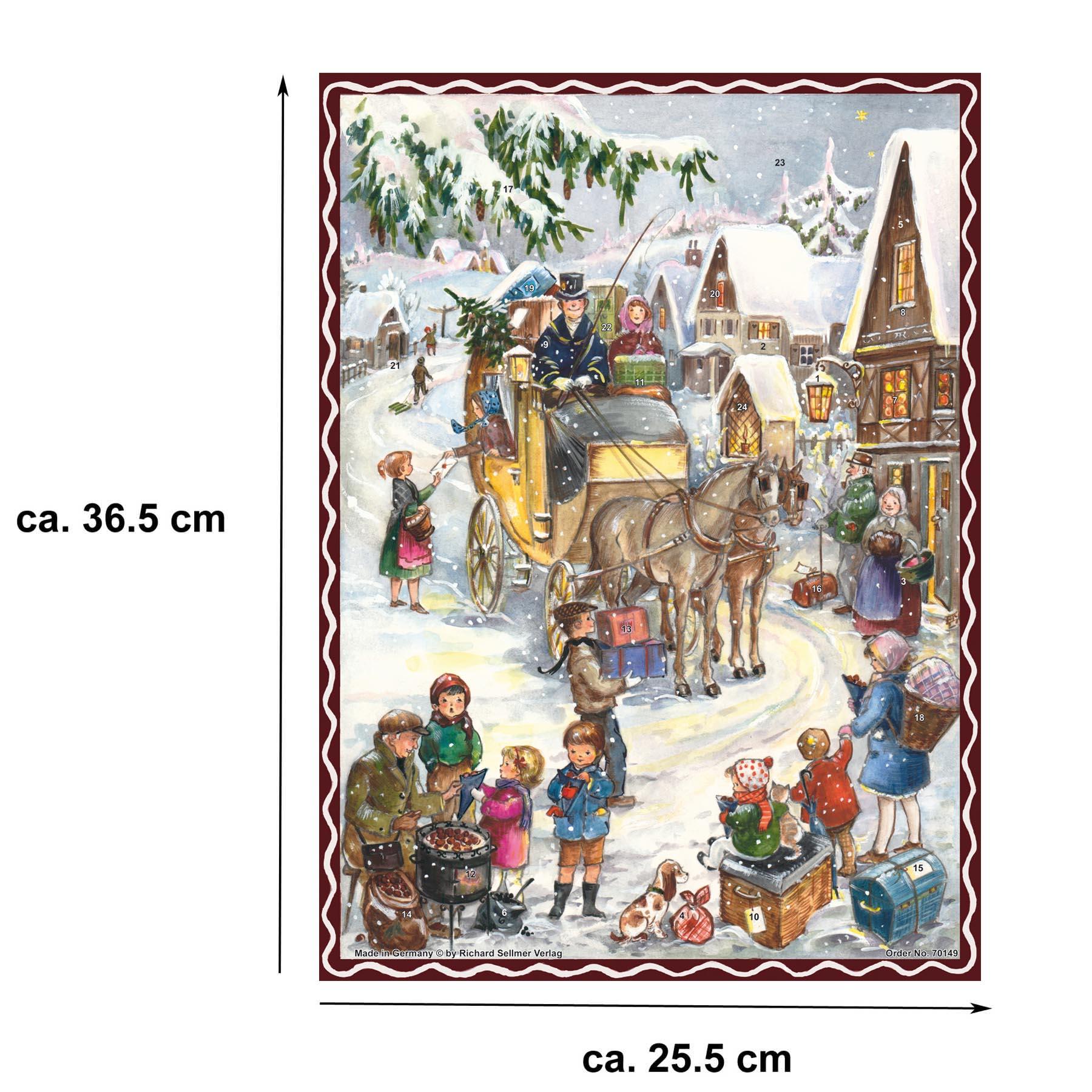 Adventskalender "Hurra, die Kutsche kommt" - Sellmer Adventskalender