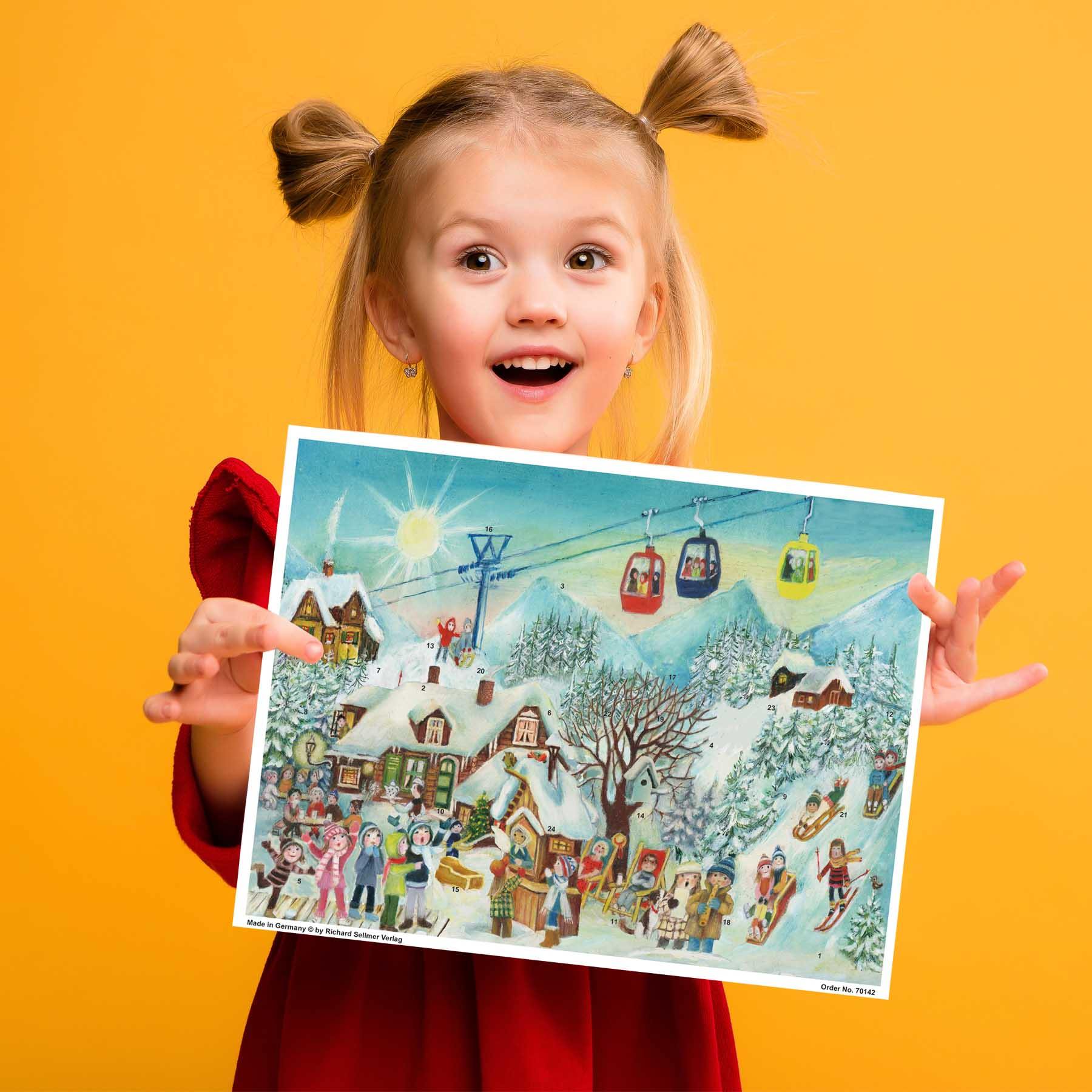 Adventskalender "Im Skigebiet" - Sellmer Adventskalender