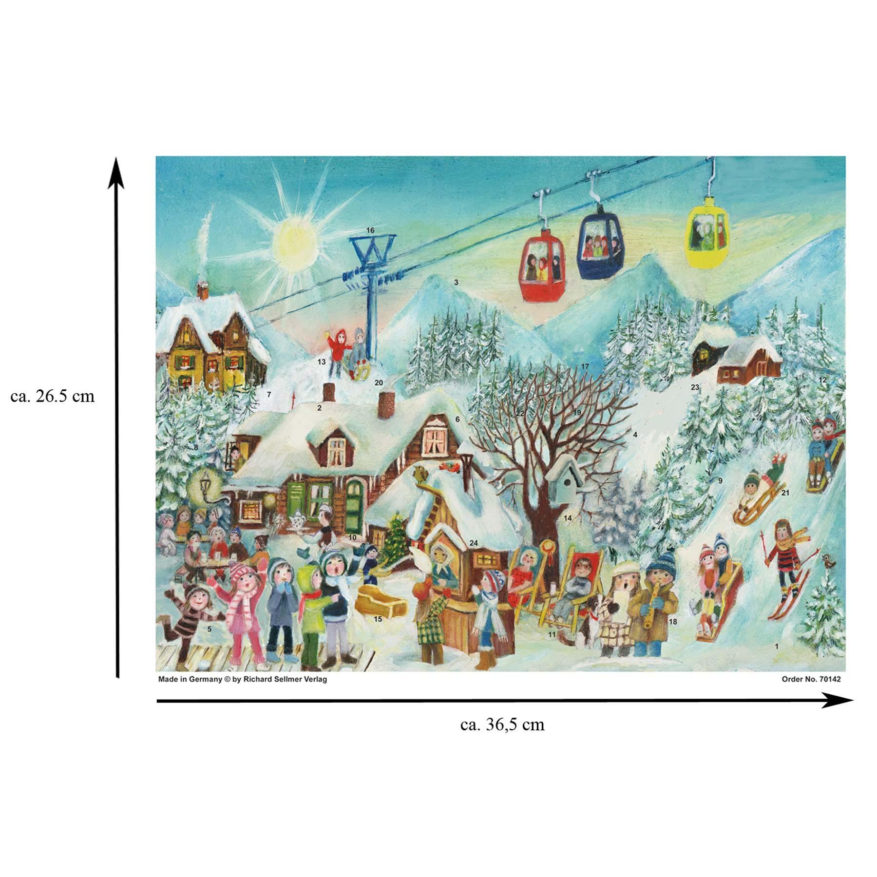 Adventskalender "Im Skigebiet" - Sellmer Adventskalender