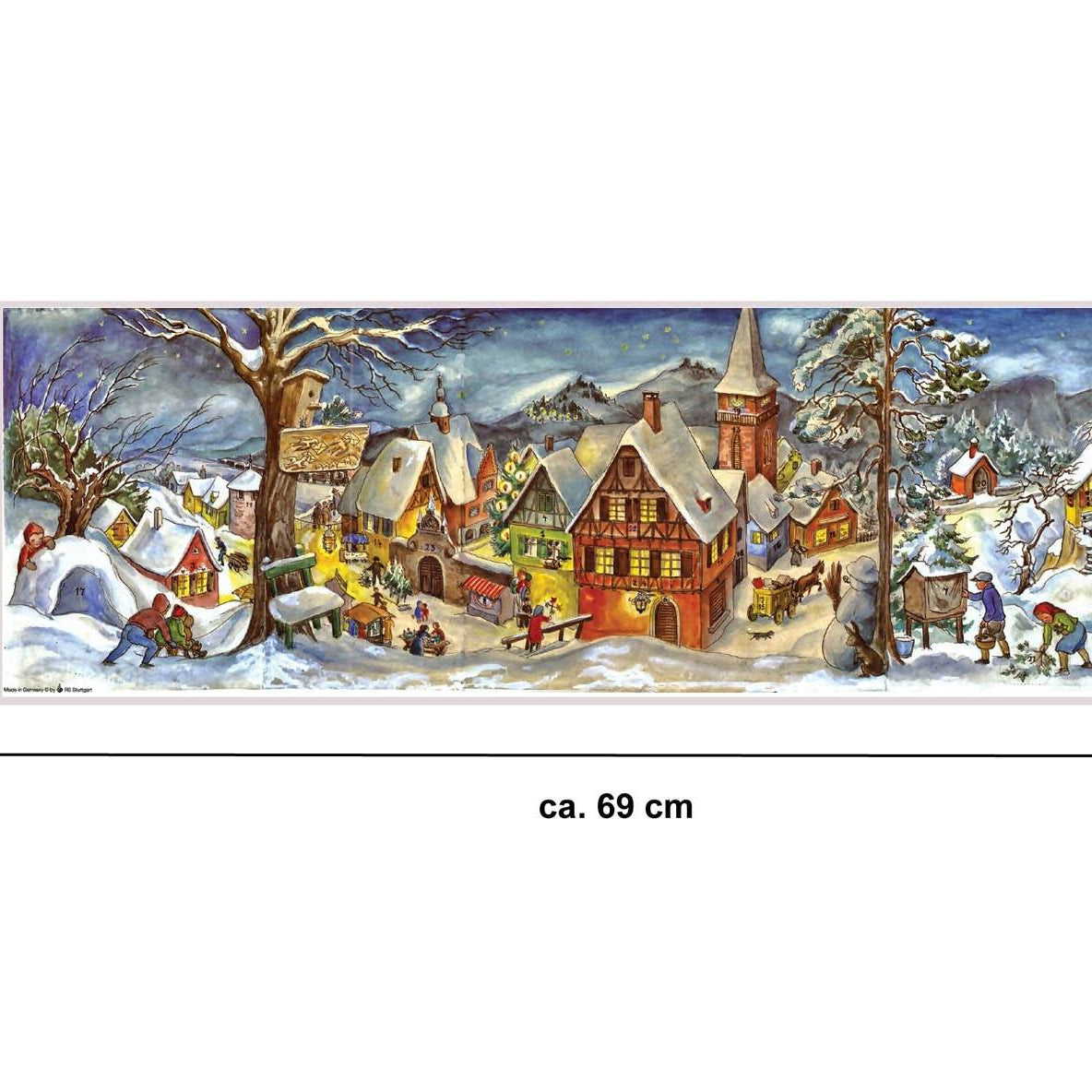 Adventskalender "Kleines Dorf im Winter" - Sellmer Adventskalender