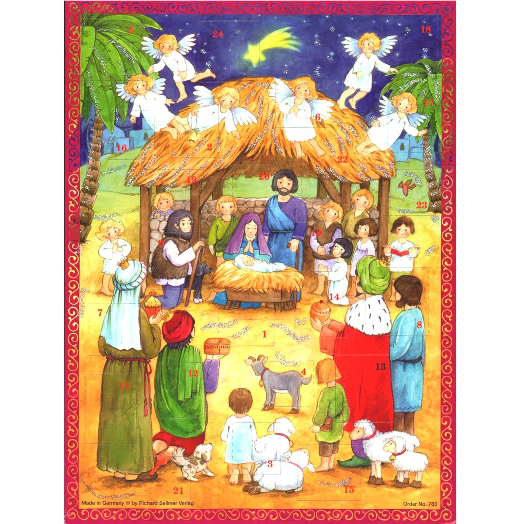 Adventskalender "Mit den Engeln an der Krippe" - Sellmer Adventskalender