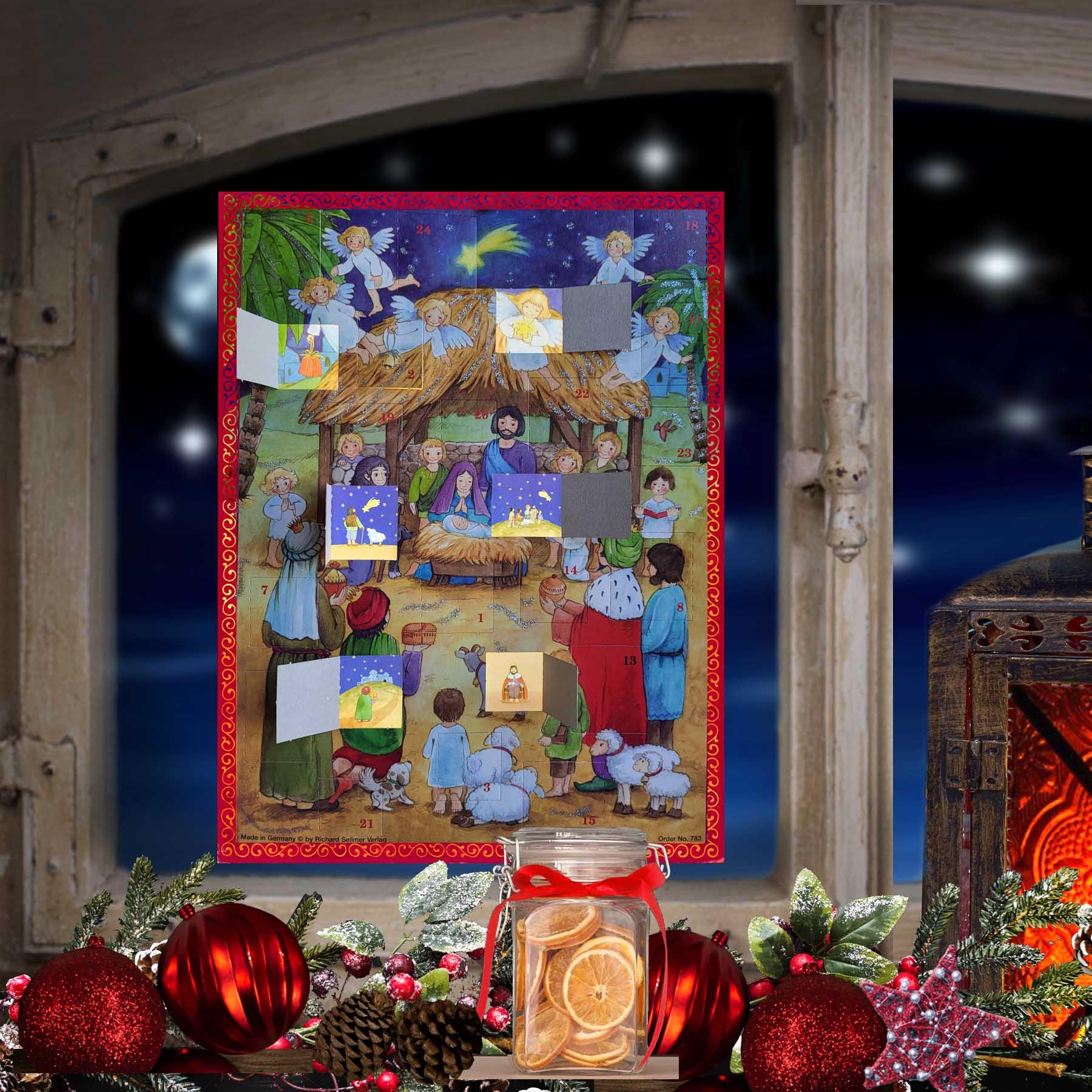 Adventskalender "Mit den Engeln an der Krippe" - Sellmer Adventskalender