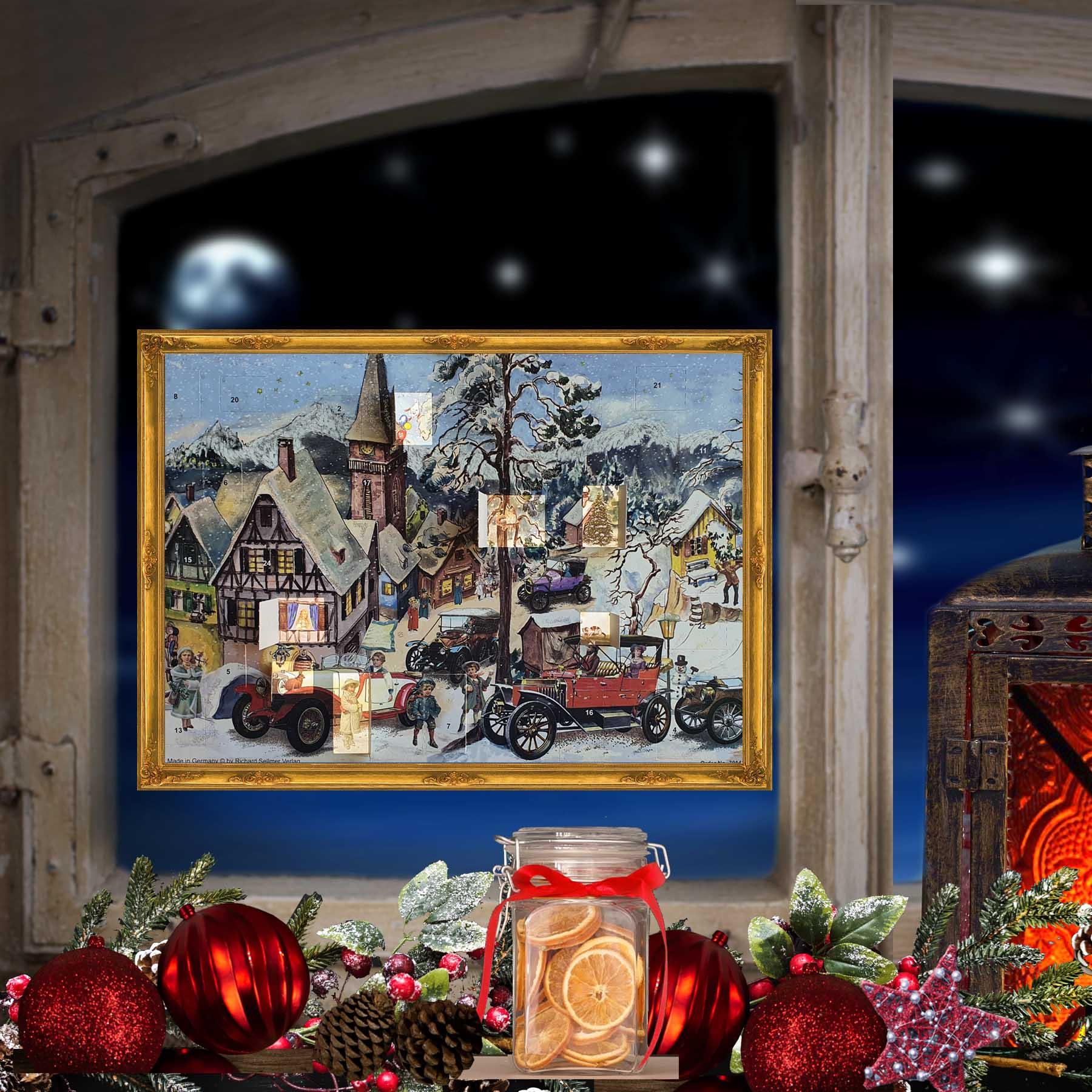 Adventskalender " Oldtimerralley" - Sellmer Adventskalender