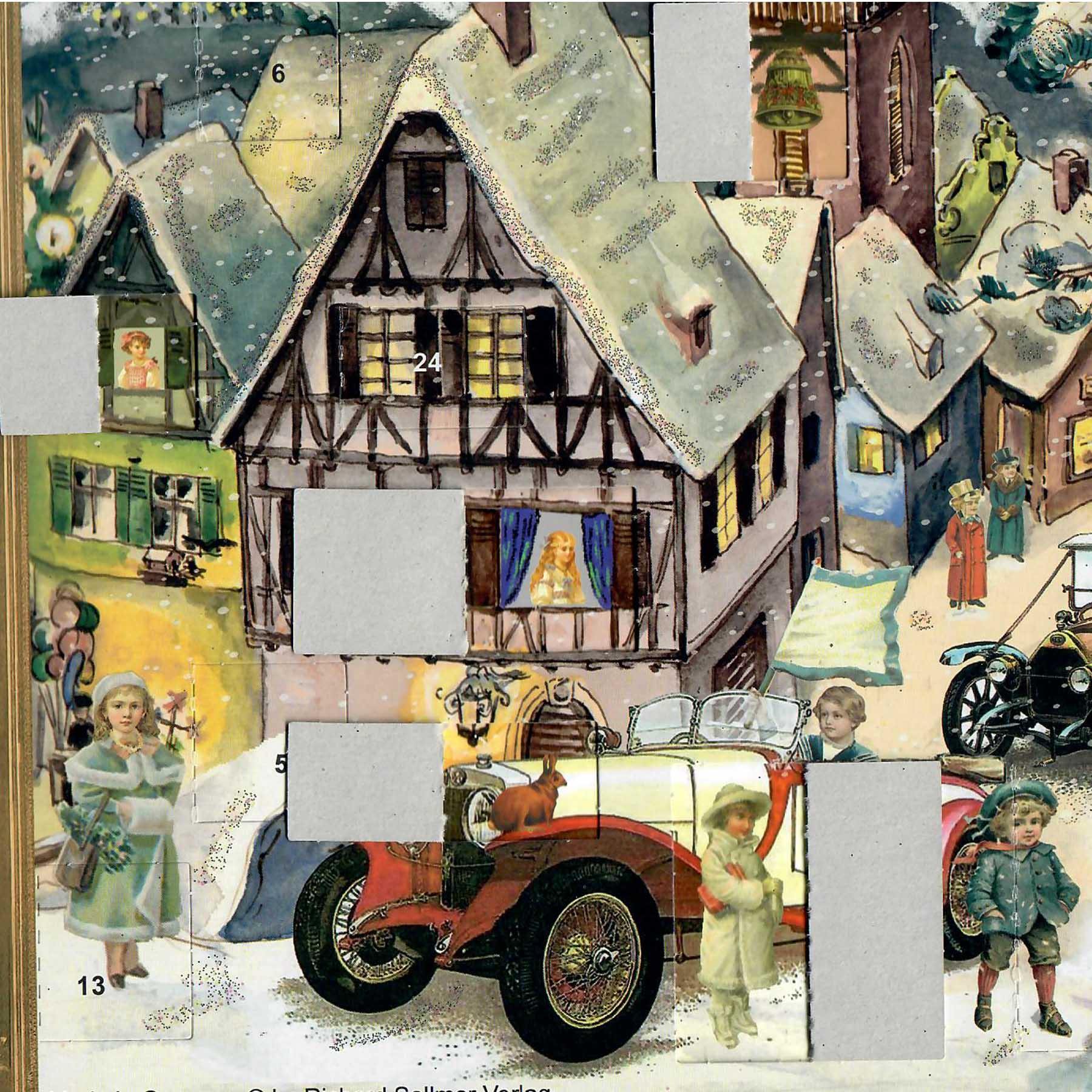 Adventskalender " Oldtimerralley" - Sellmer Adventskalender