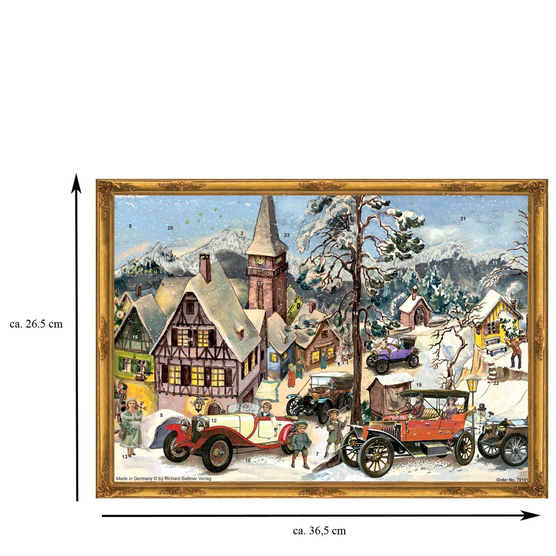 Adventskalender " Oldtimerralley" - Sellmer Adventskalender