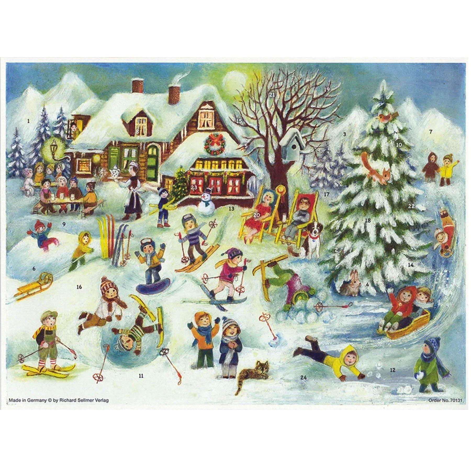 Adventskalender "Skihütte" - Sellmer Adventskalender
