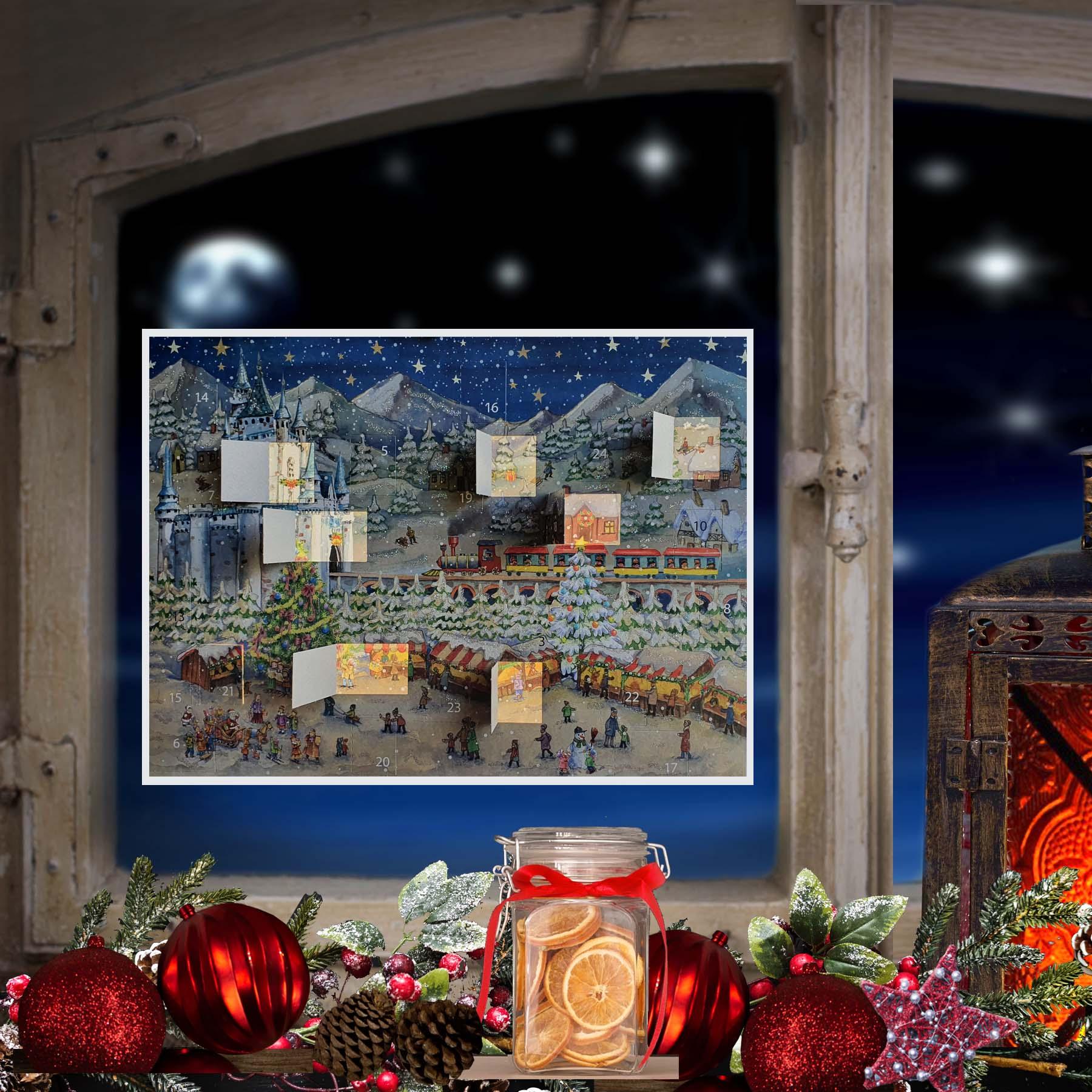 Adventskalender "Weihnachtsmarkt an der Burg" - Sellmer Adventskalender