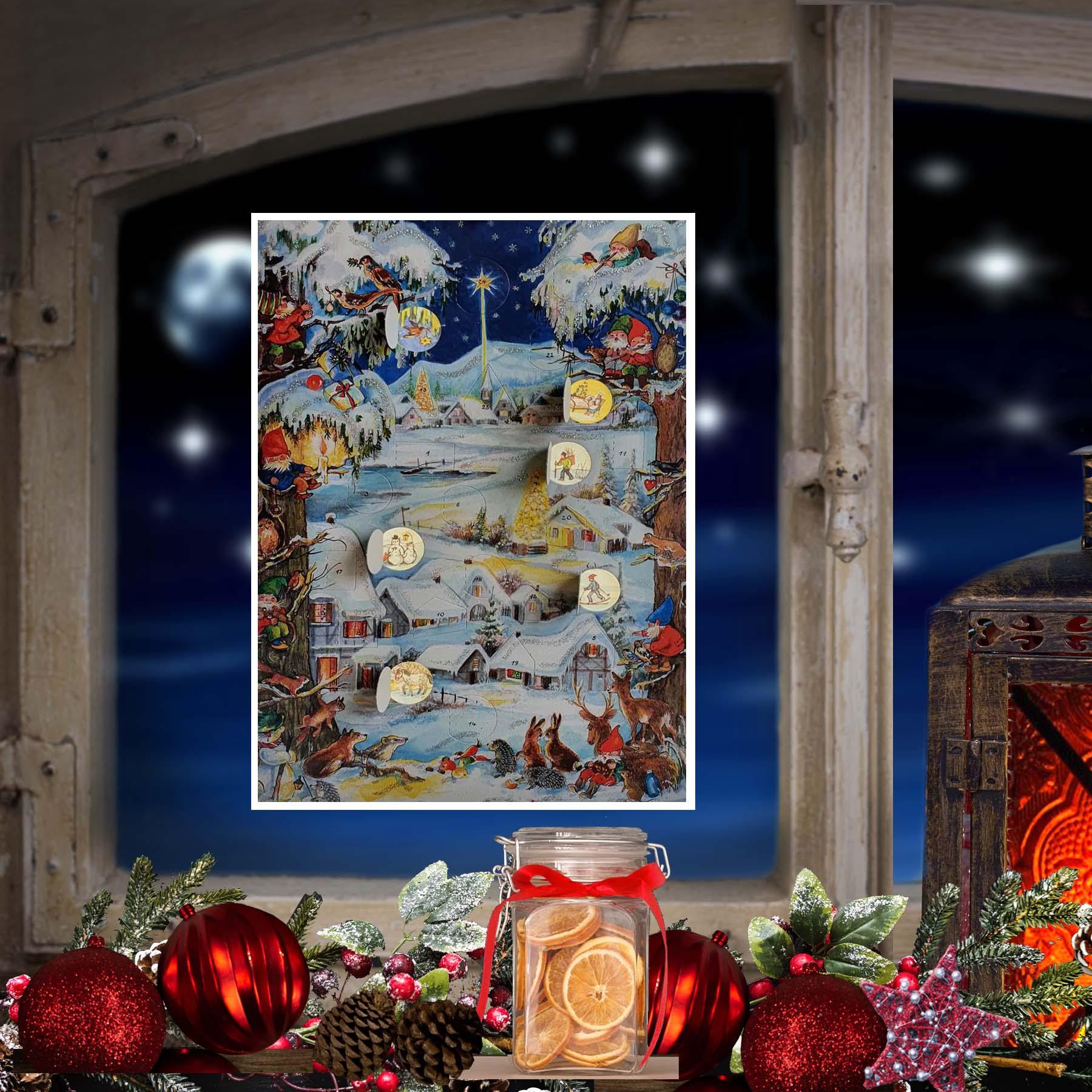 Adventskalender "Winterliches Dorf" - Sellmer Adventskalender