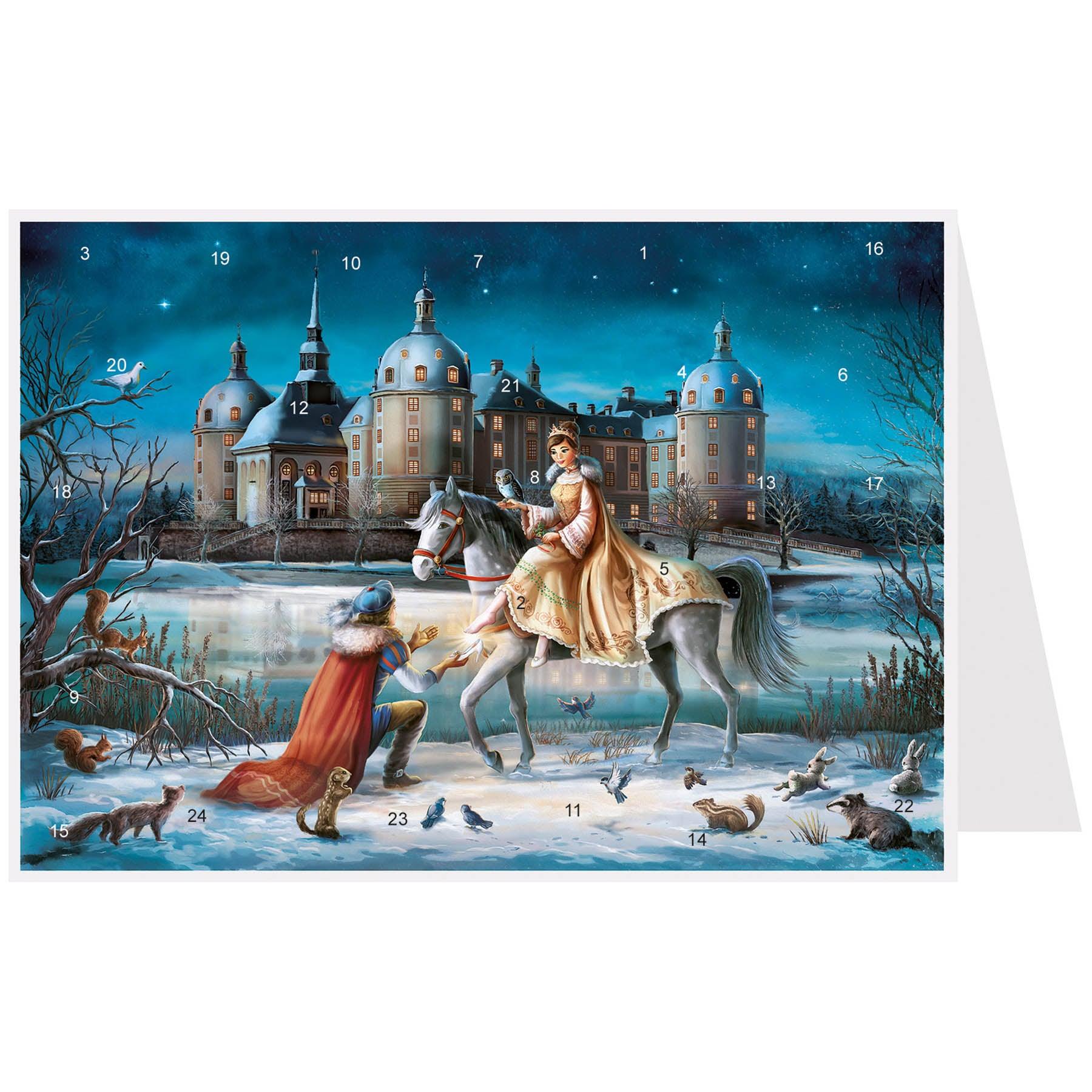 Postkarten Adventskalender "Moritzburg" - Sellmer Adventskalender