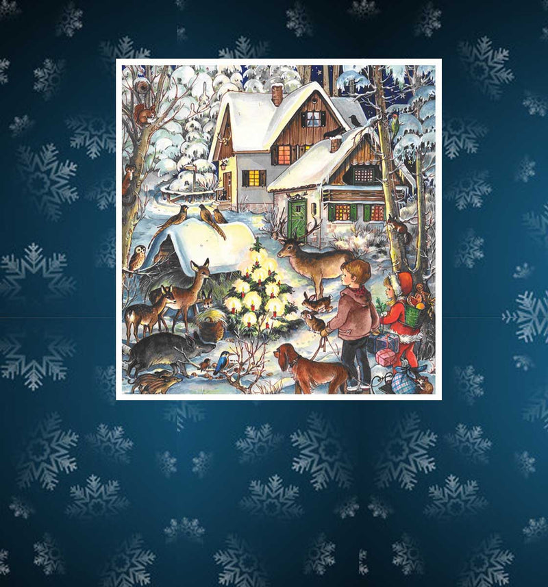 Advent calendar with beautiful nostalgic motifs