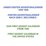 Adventskalender aus Papier "Die kleine Stadt" von 1946