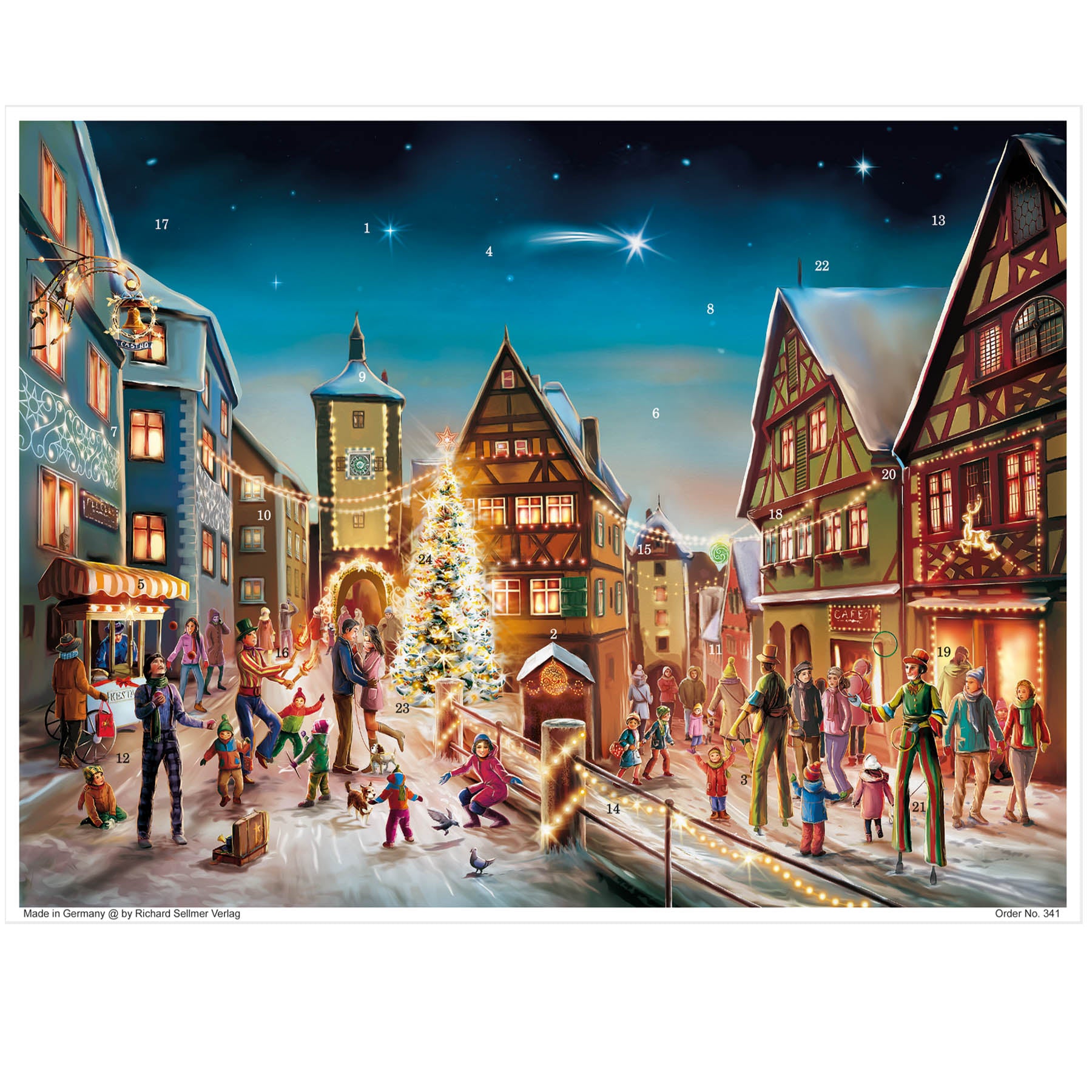 Adventskalender Rothenburg vom Sellmer Verlag