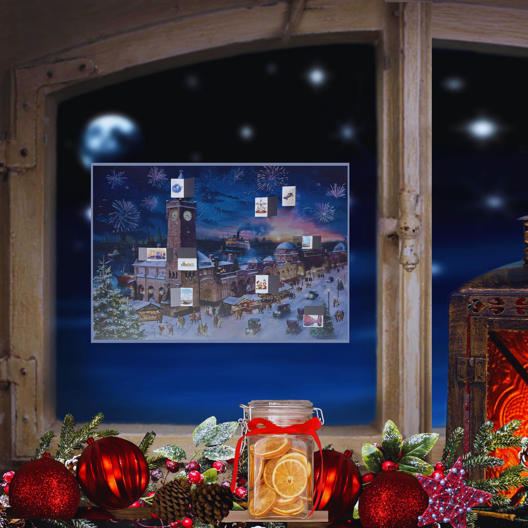 Adventskalender 343 am Fenster