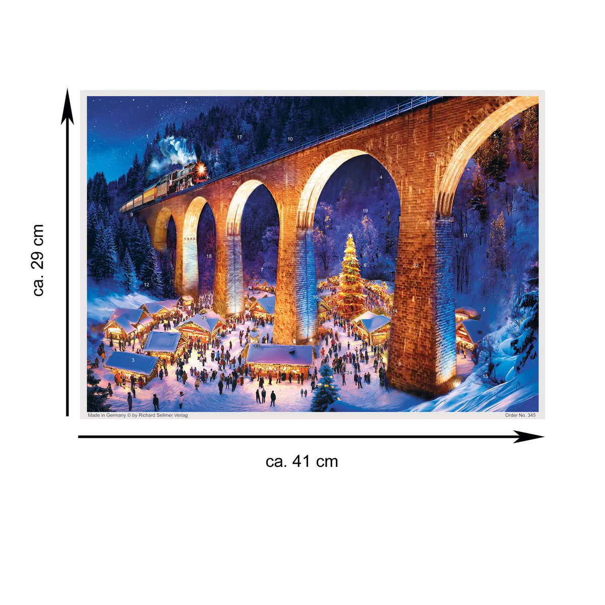 A3 advent calendar Ravenna Gorge Railway Viaduct
