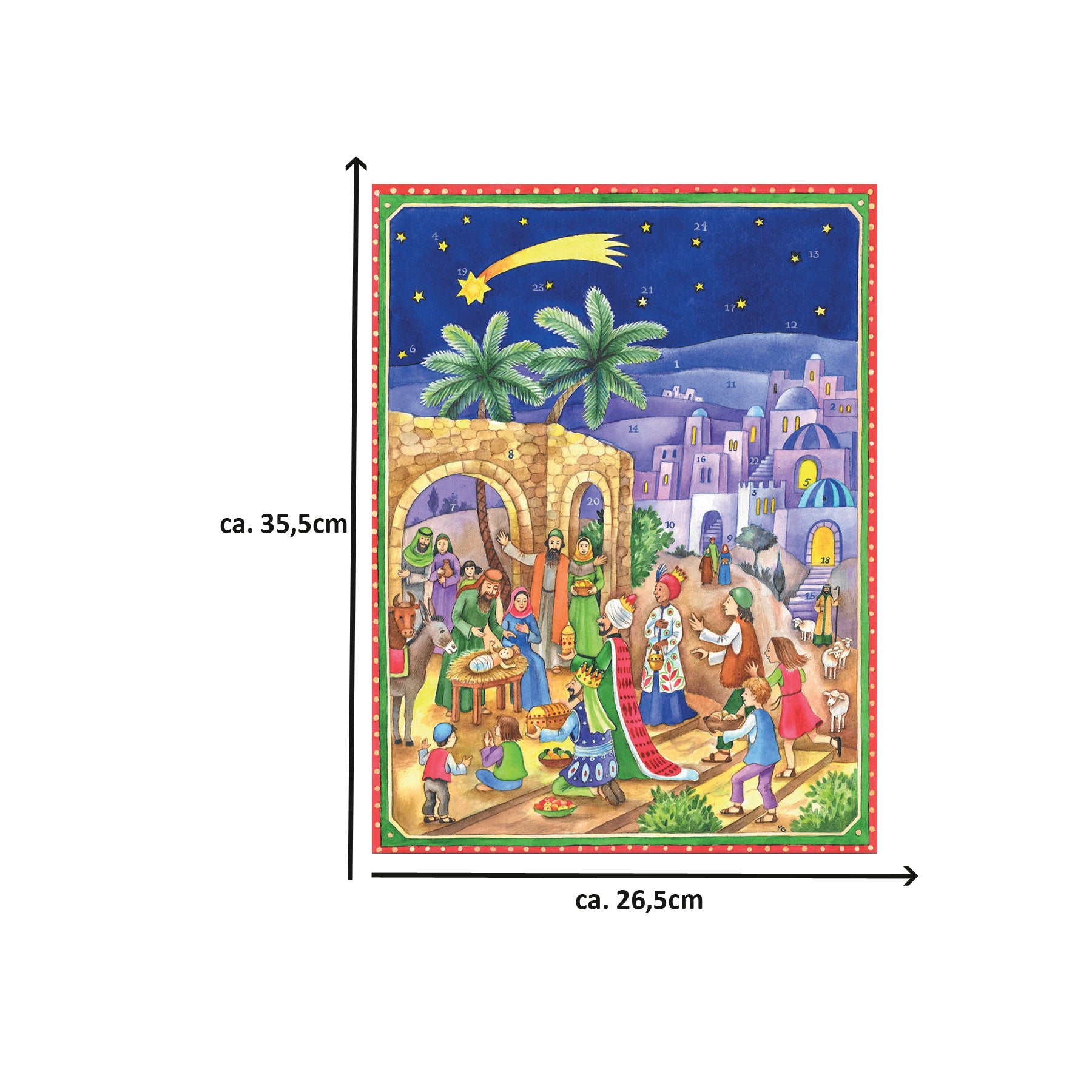 Advent calendar "At the Nativity of Bethlehem"