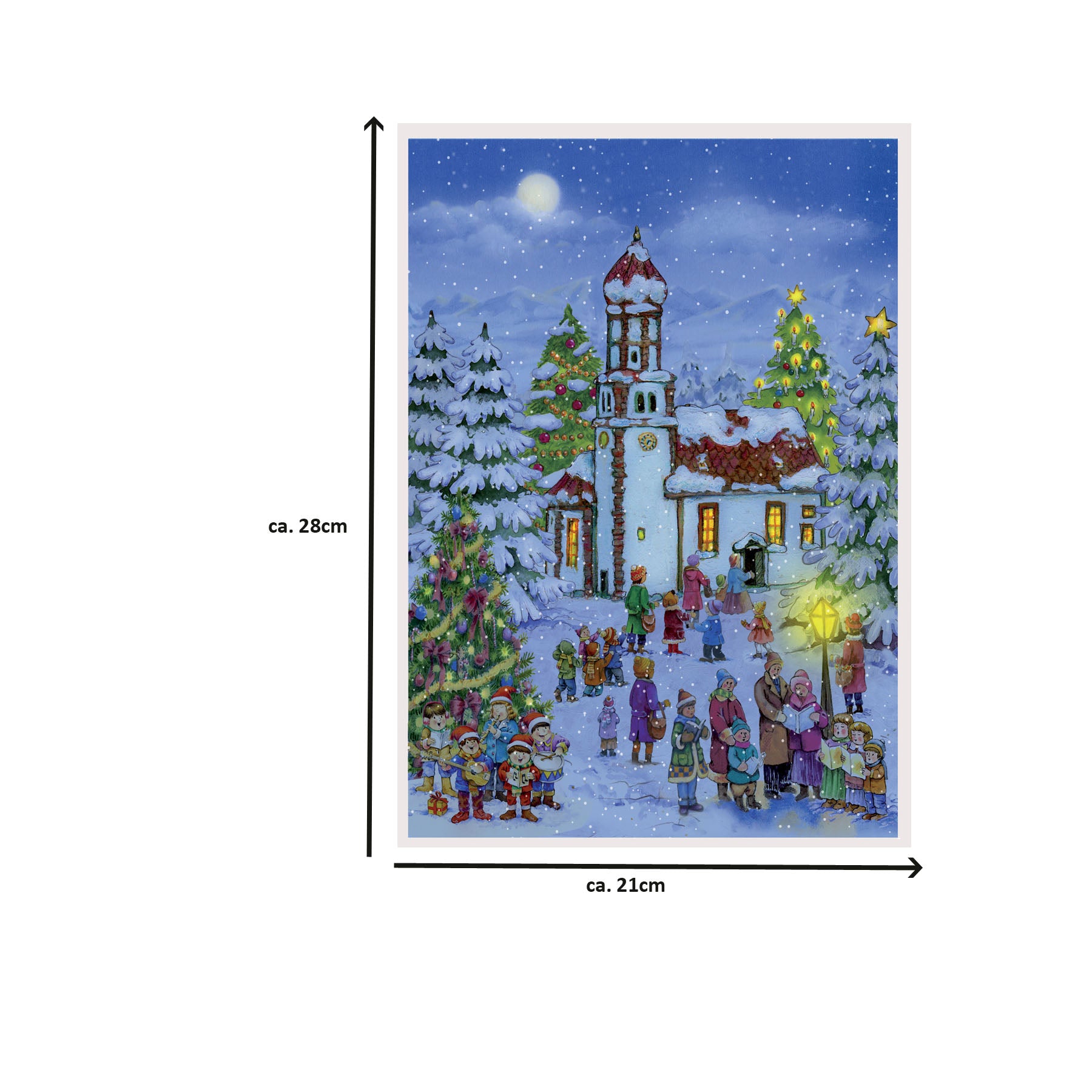 Adventskalender "Weihnachtskapelle" - Größenangabe thumbnail
