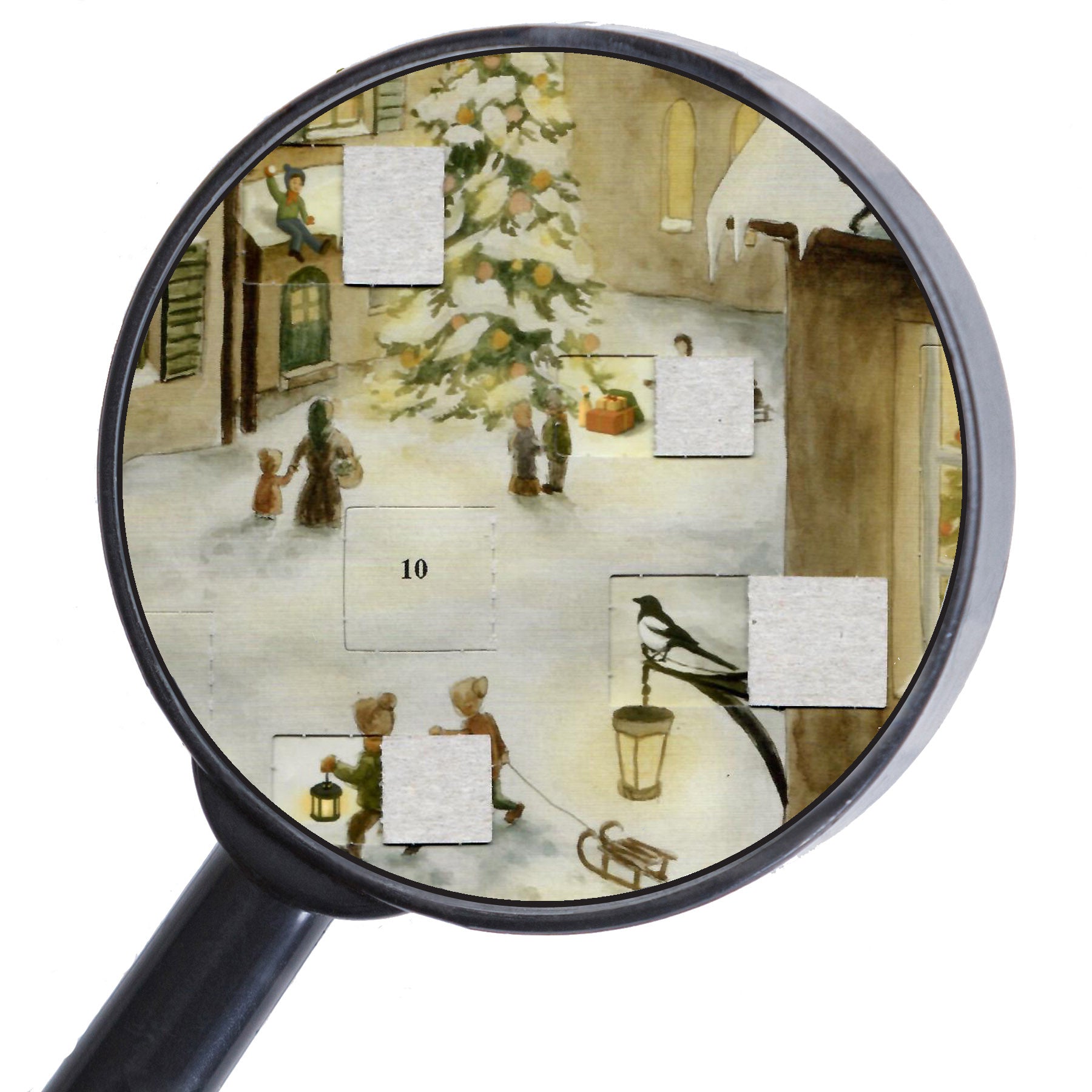 Advent calendar "Christmas Eve in the village"