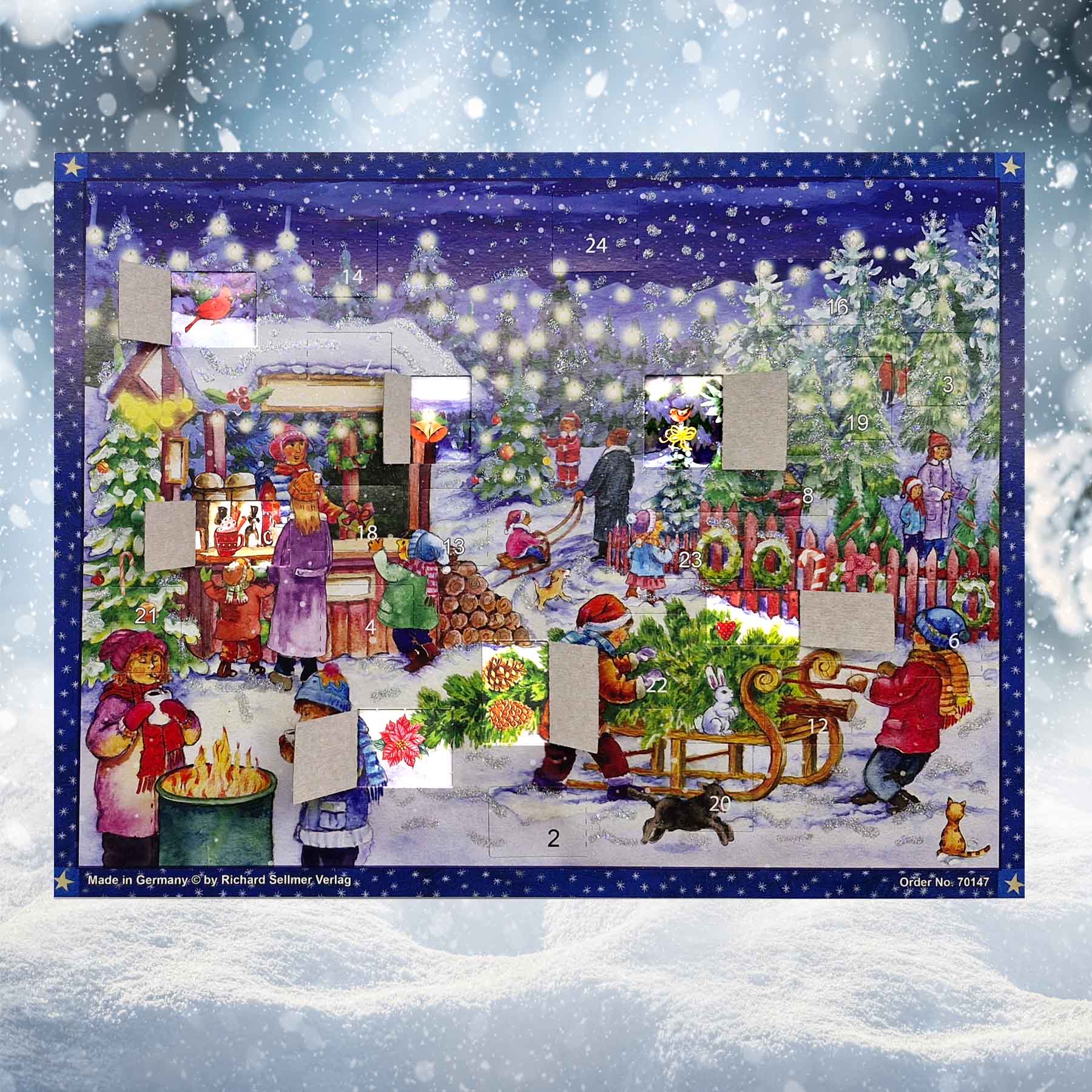 Advent calendar "Christmas Tree Sale"