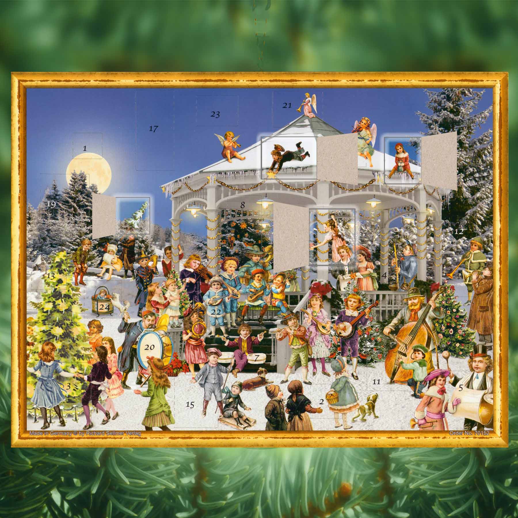 Paper Advent calendar "At the Pavilion"