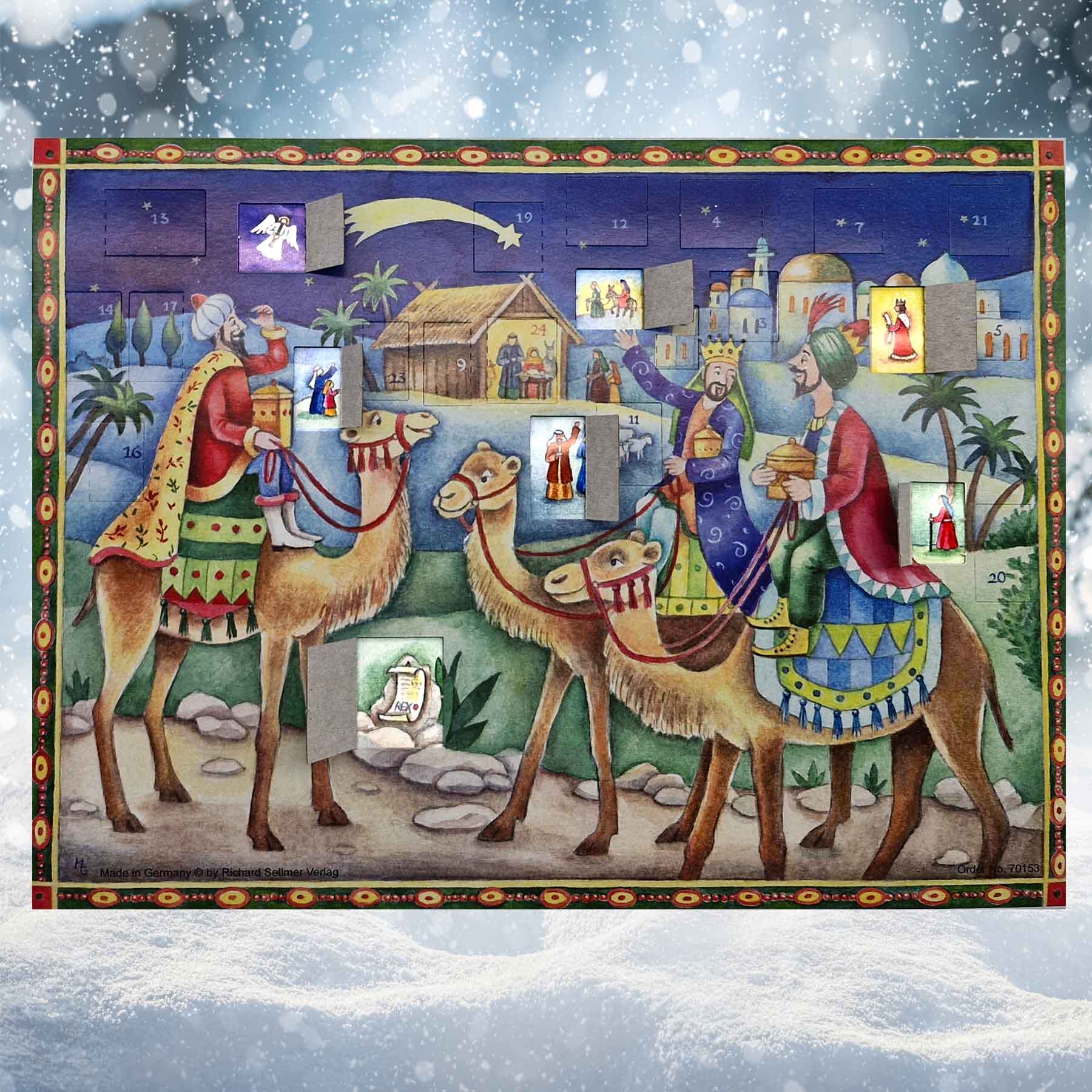 Advent calendar "Three Wise Men bring gifts"